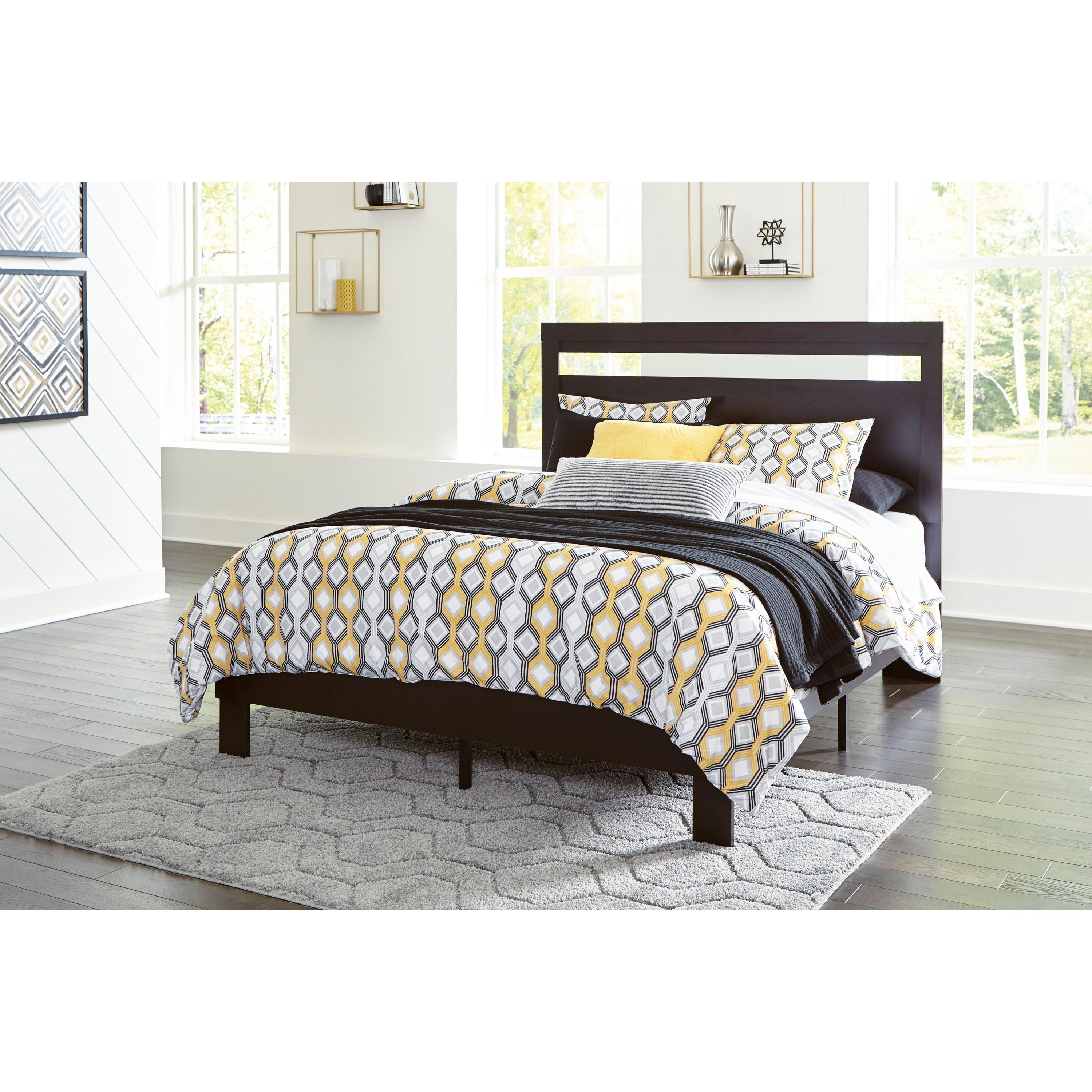 Signature Design by Ashley Flannia EB3392 4 pc Queen Platform Bedroom Set - Image 2