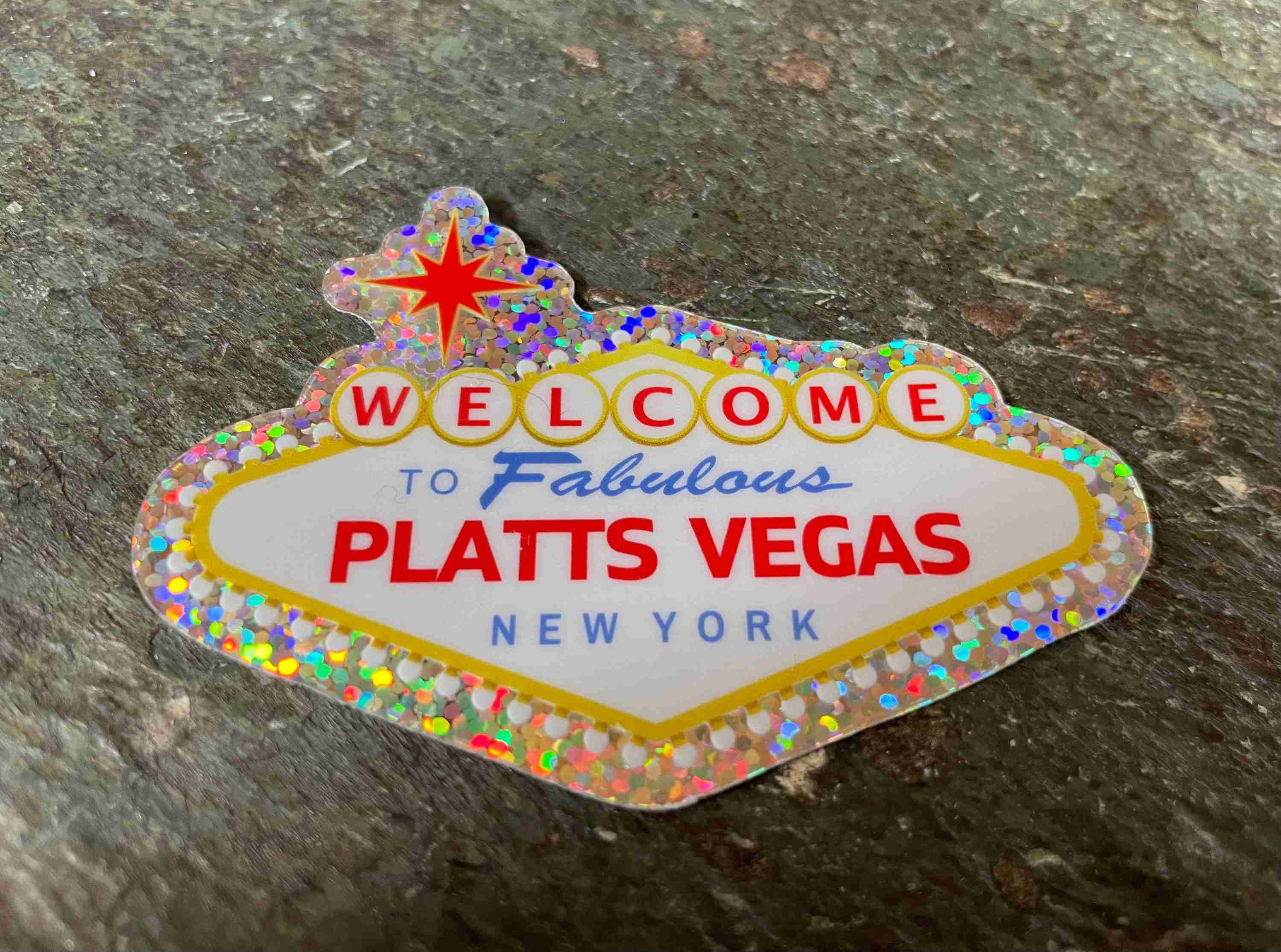 Welcome to Fabulous Platts Vegas Sticker - Image 3