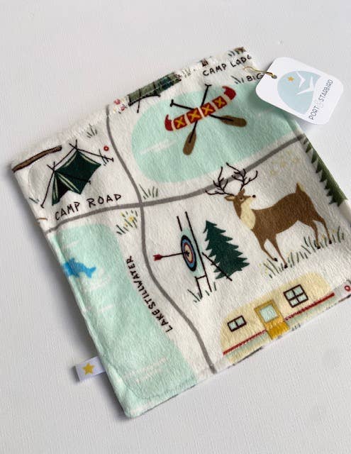 Camping Outdoors Minky Crinkle Sensory Toy - Image 1