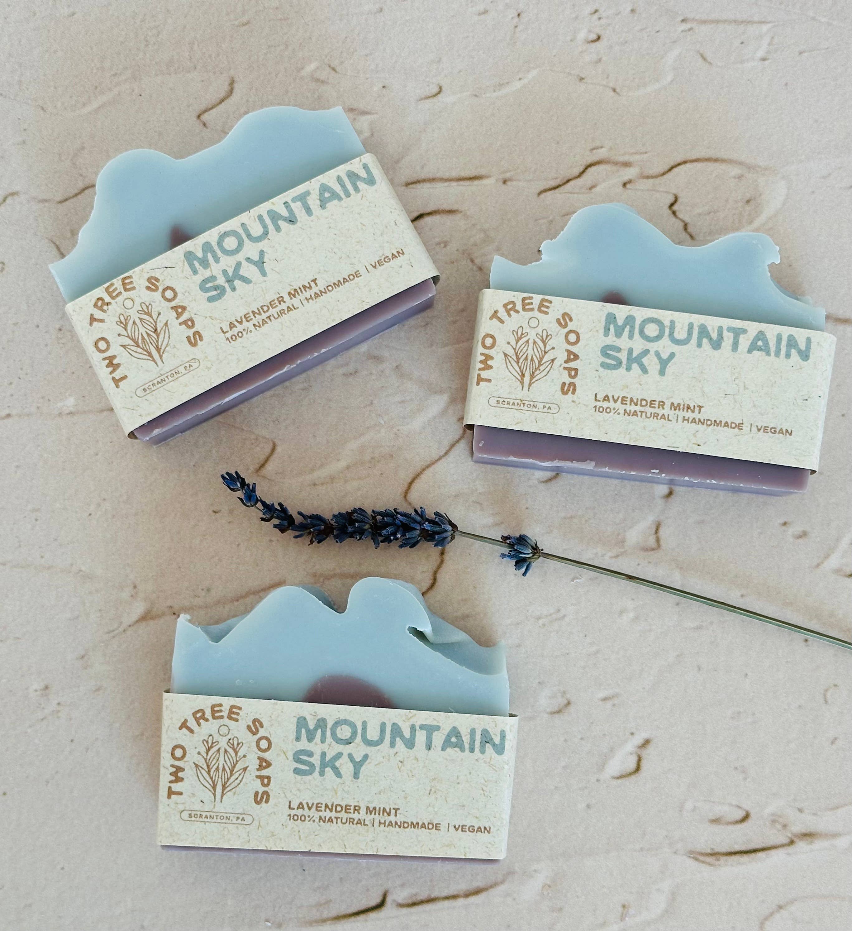 Mountain Sky- Natural Handmade Bar Soap - Image 3