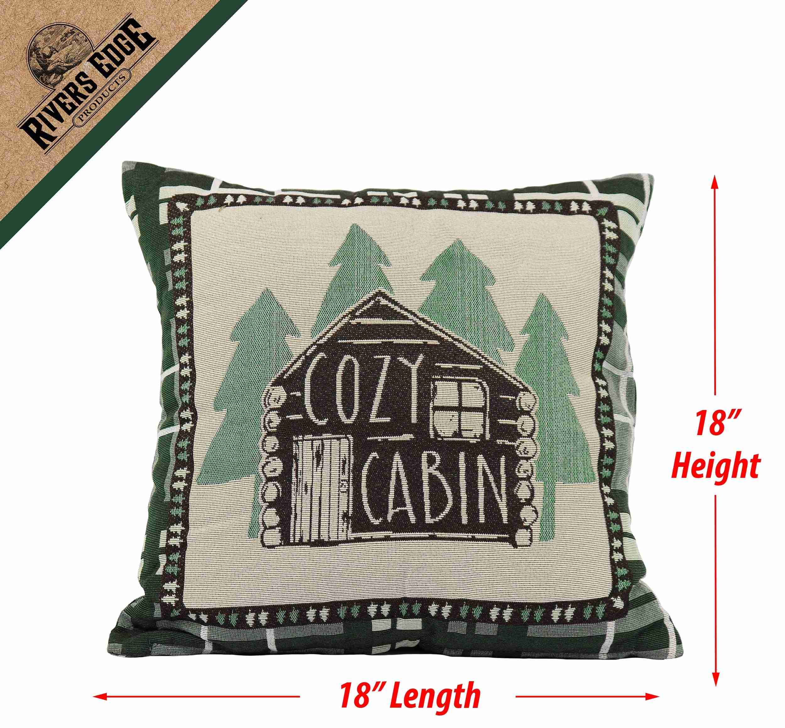 Tapestry Pillow 18in 2pk-Cabin - Image 3