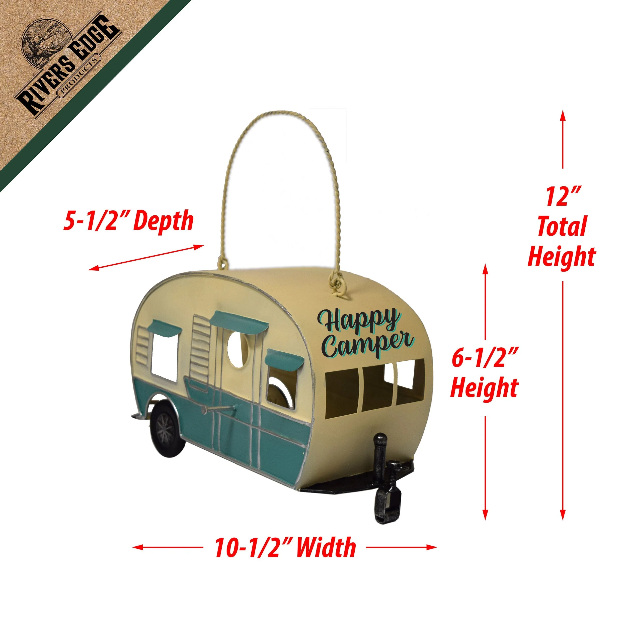 Birdhouse-RV Turquoise and White - Image 3
