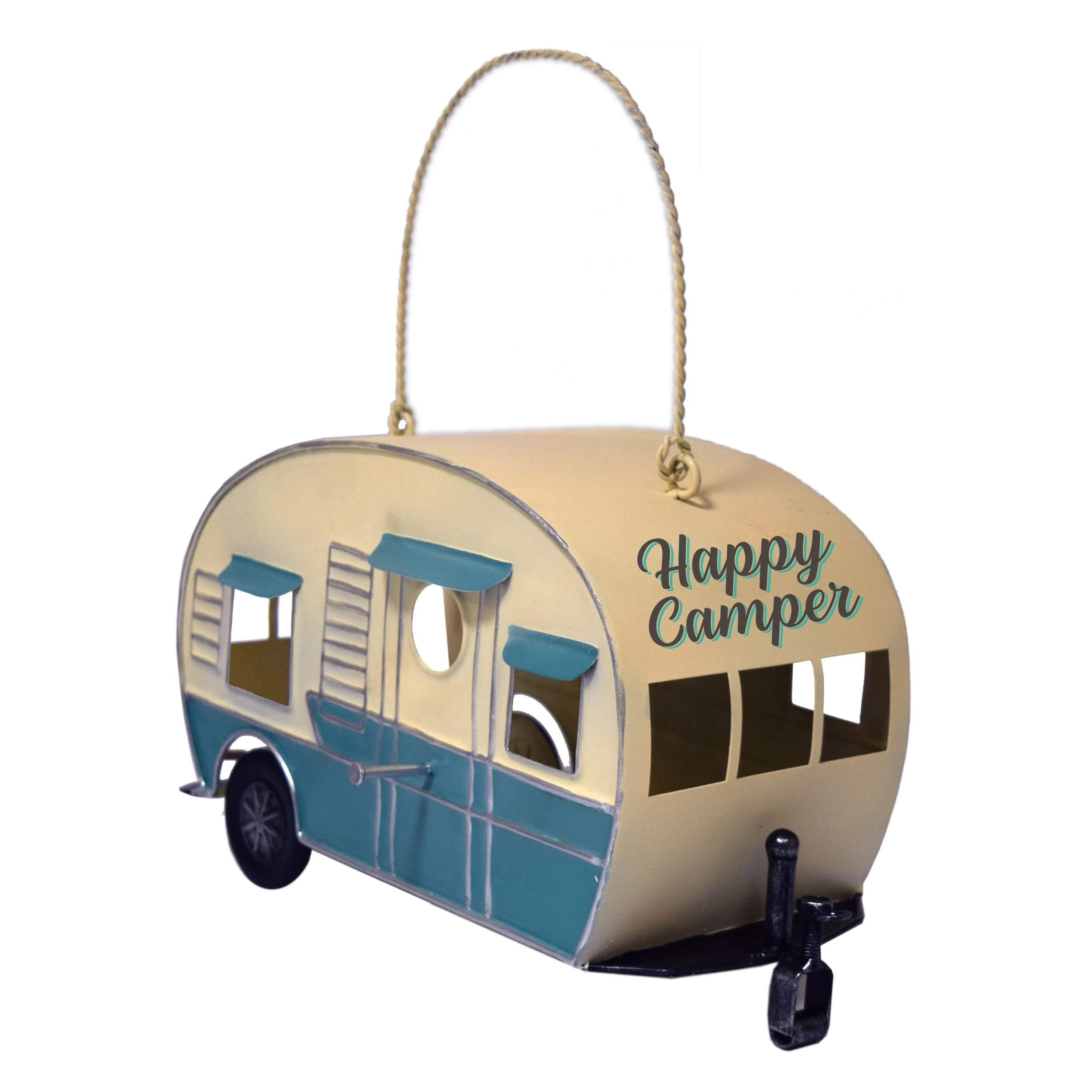 Birdhouse-RV Turquoise and White - Image 1