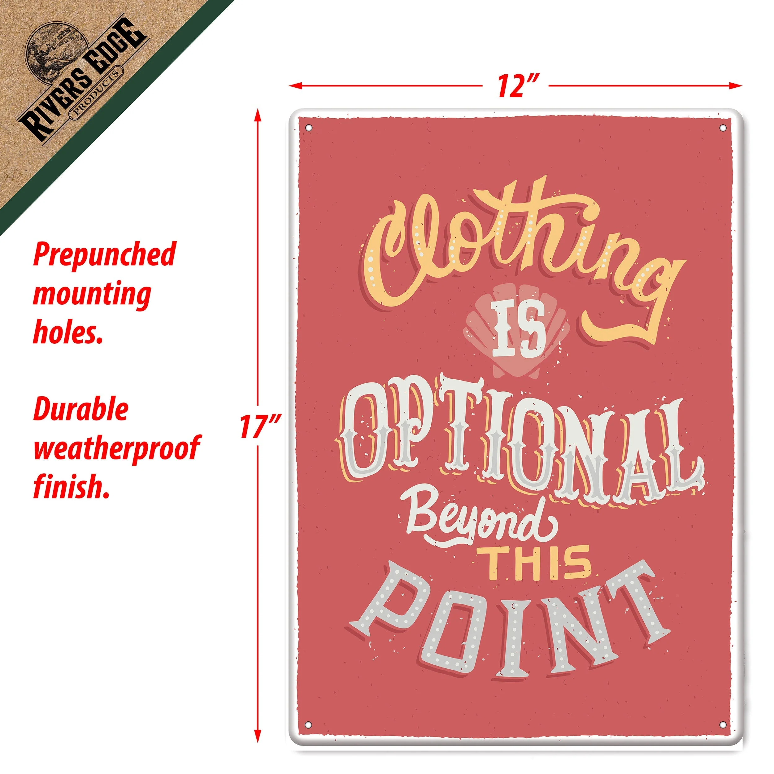 Tin Sign 12in x 17in-Clothing - Image 3