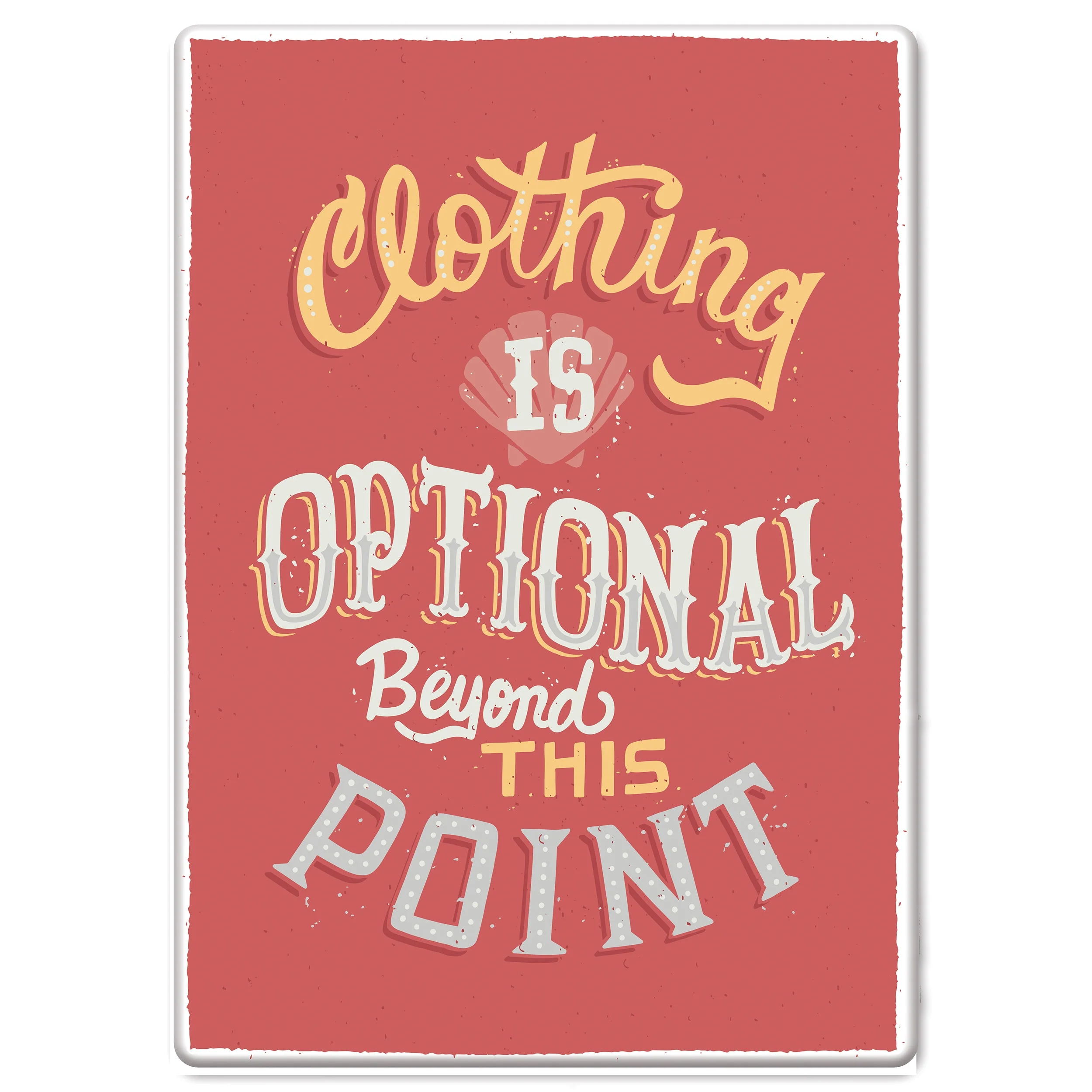 Tin Sign 12in x 17in-Clothing - Image 1