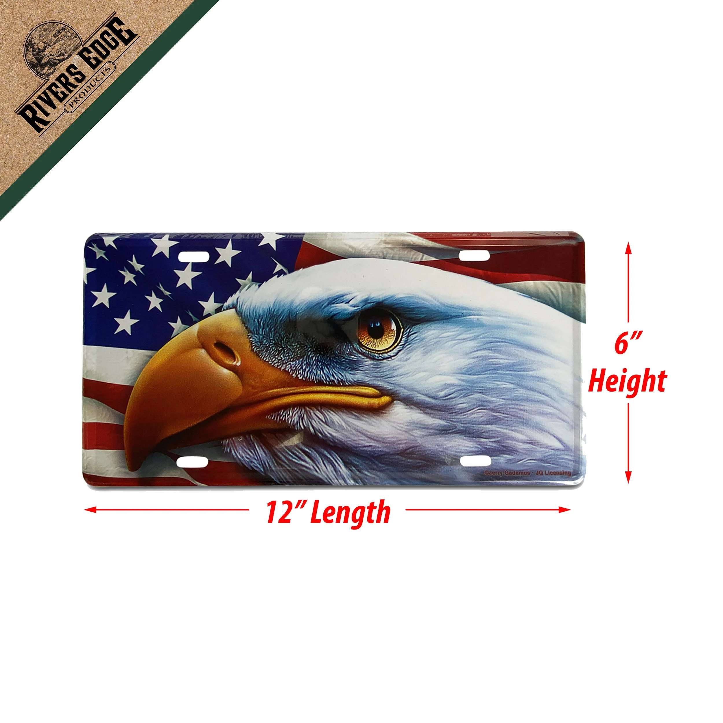 Vanity License Plate 12in x 6in-American Eagle - Image 2