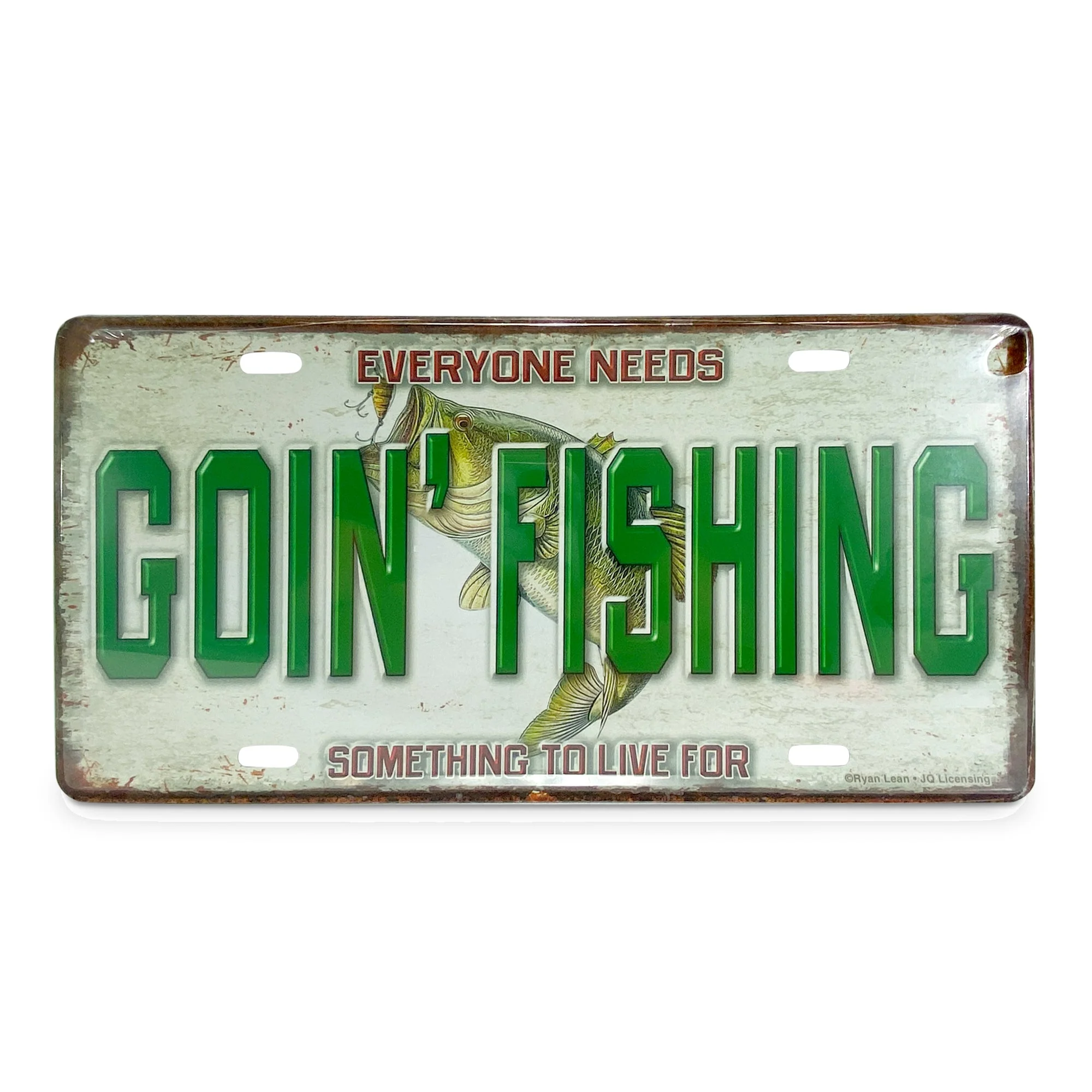Vanity License Plate 12in x 6in-Goin’ Fishing