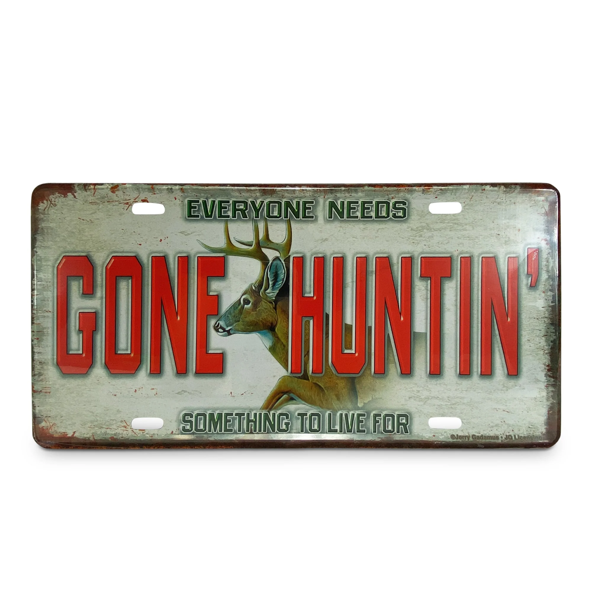 Vanity License Plate 12in x 6in-Gone Huntin