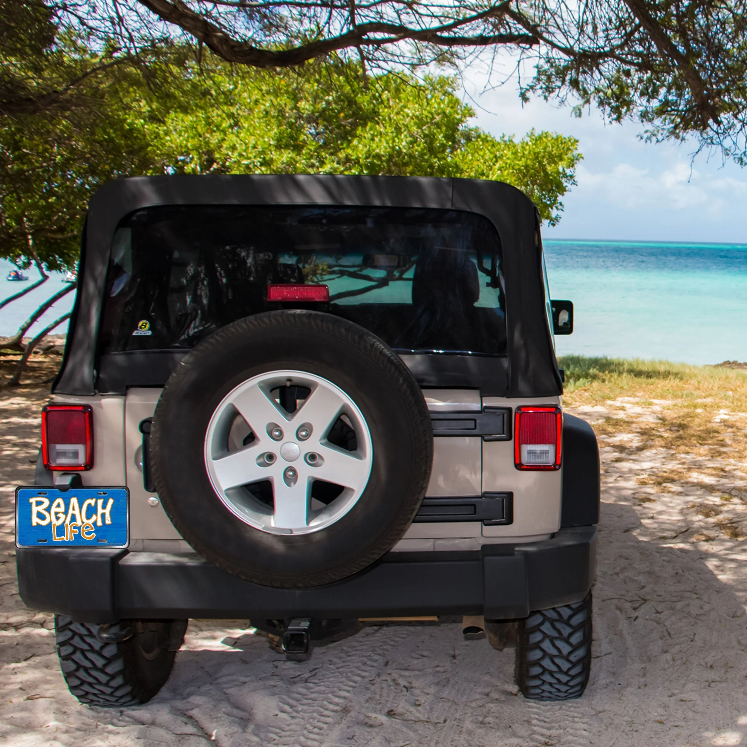 Vanity License Plate 12in x 6in-Beach Life - Image 3
