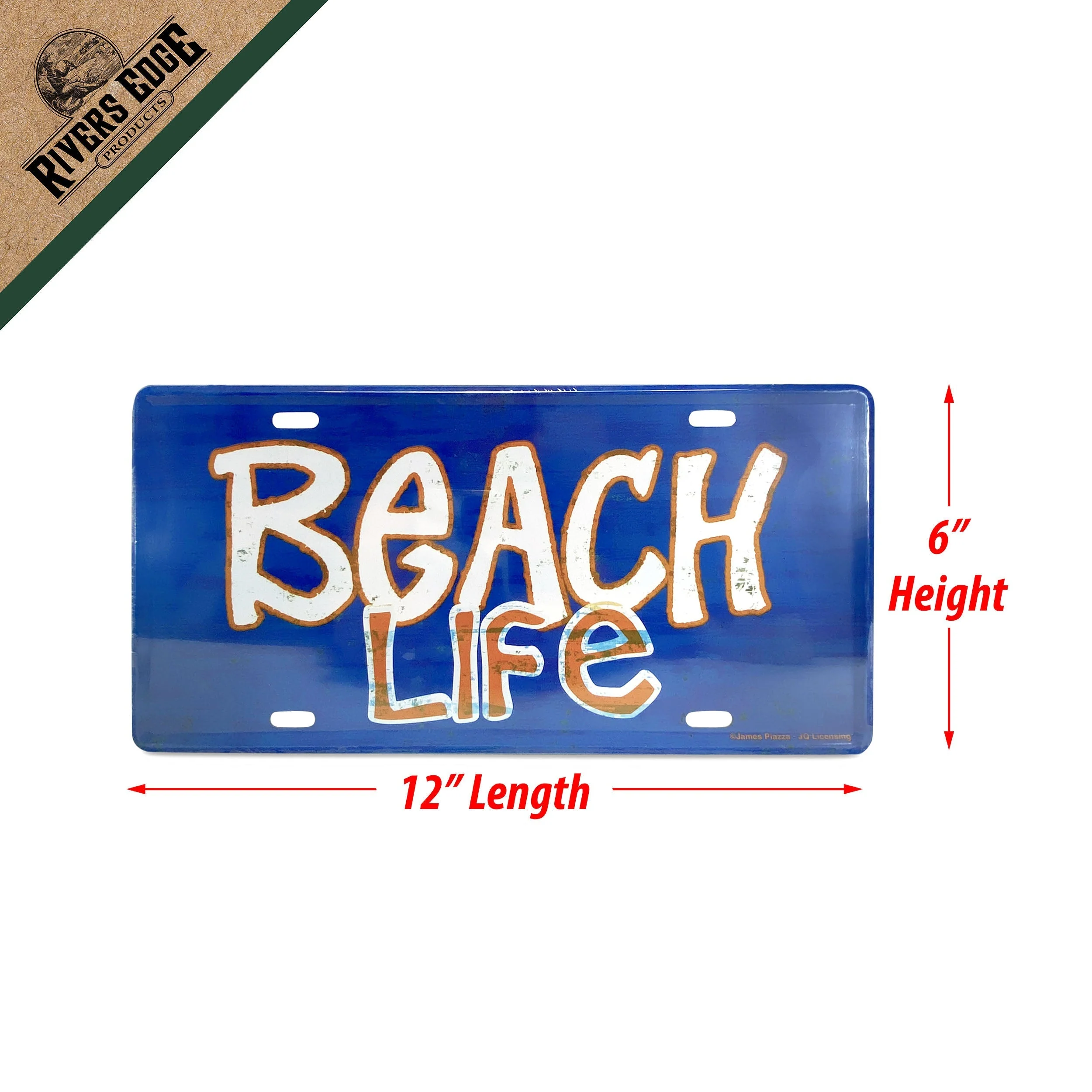 Vanity License Plate 12in x 6in-Beach Life - Image 2