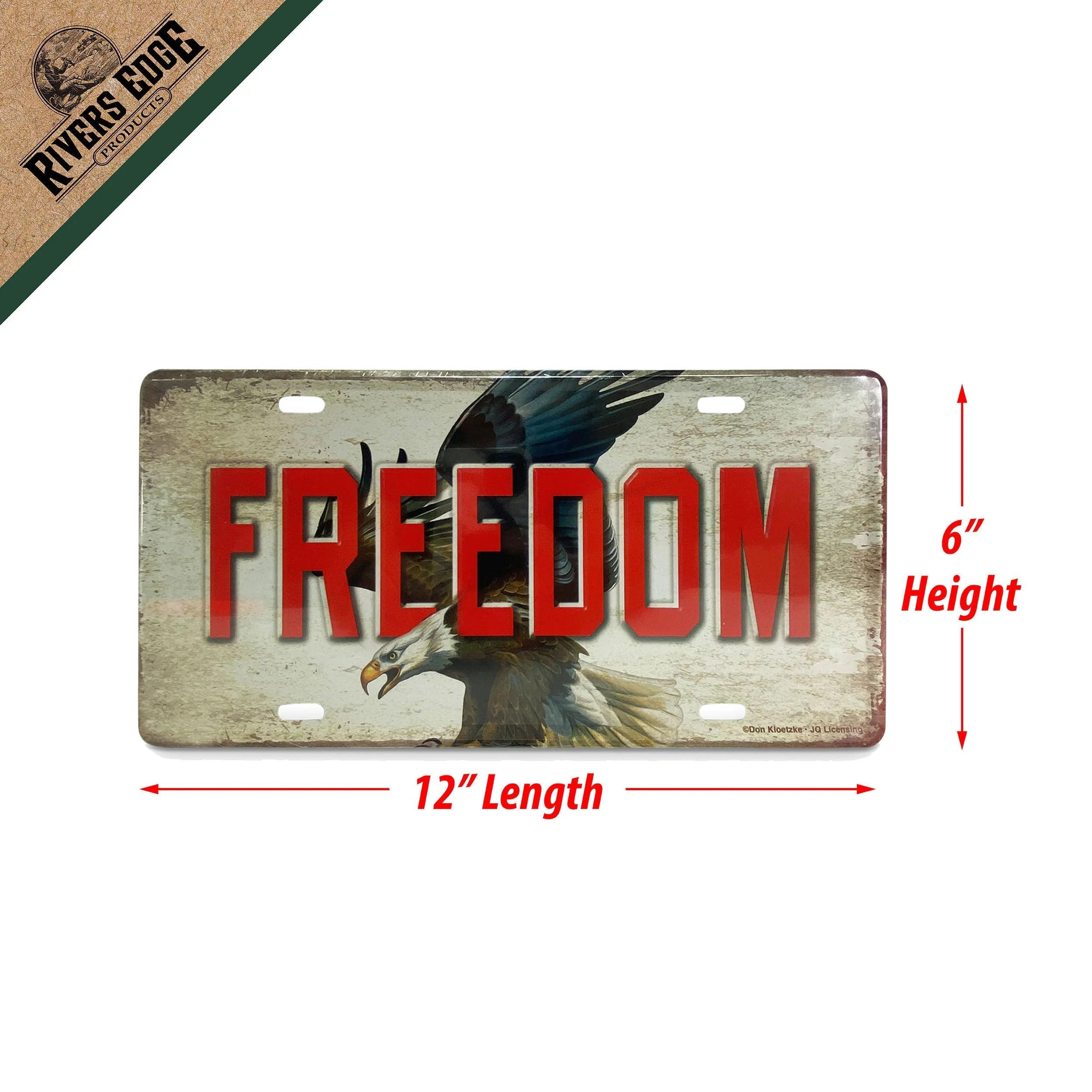 Vanity License Plate 12in x 6in-Eagle Freedom - Image 2