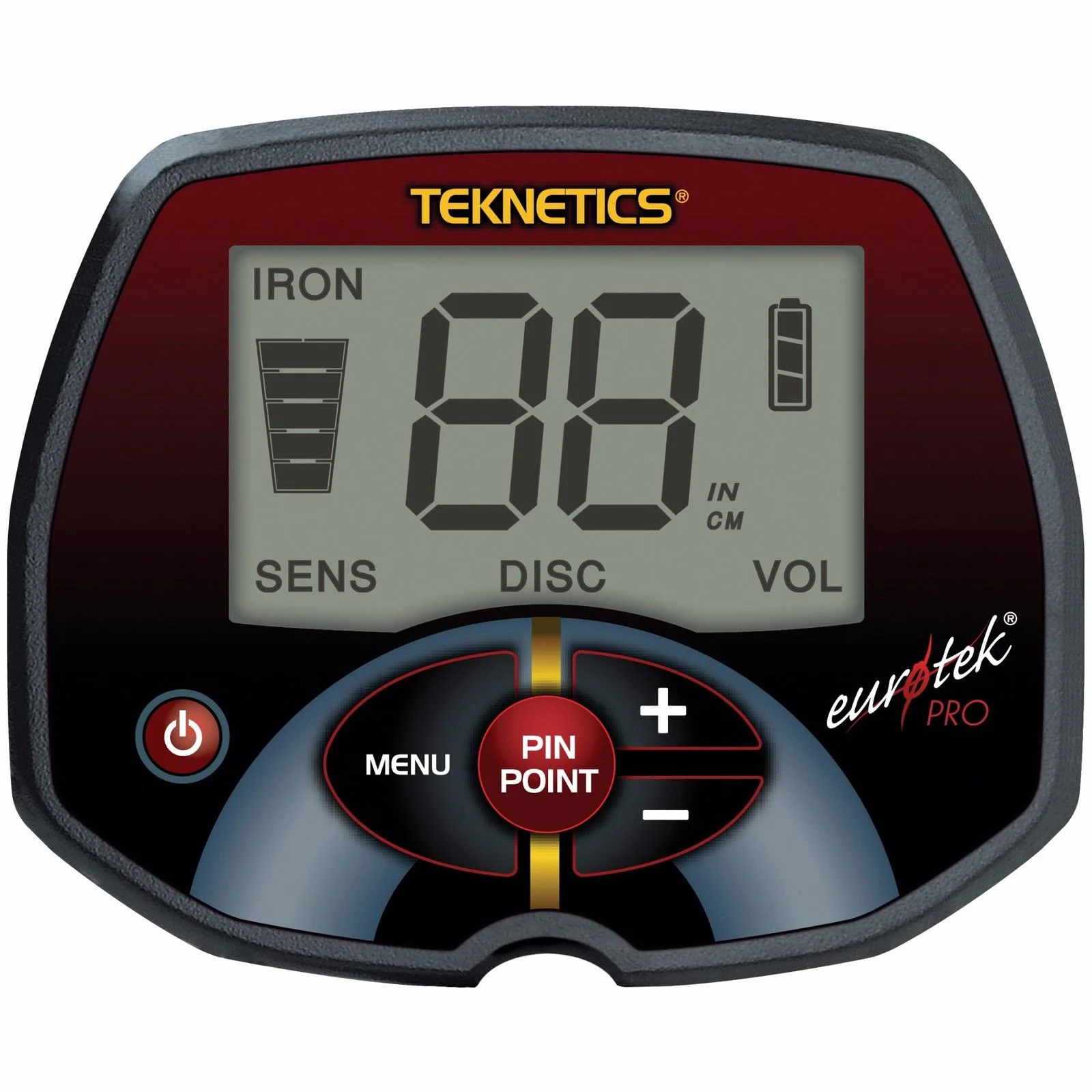 Teknetics Eurotek Pro Metal Detector w/ 11" DD Double-D Coil, Coil Cover, and Tek-Point Pinpointer - Image 3