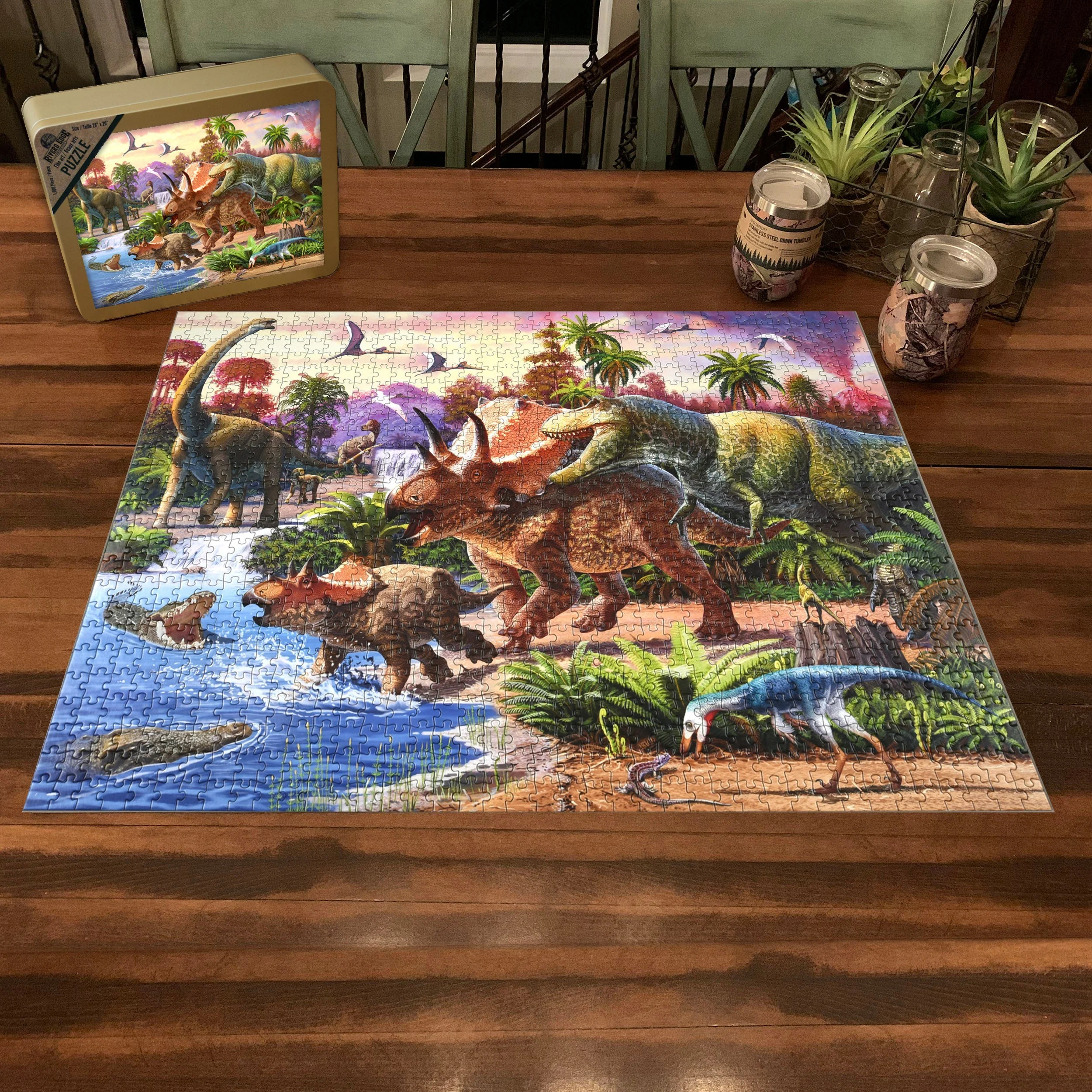 Puzzle in Tin 1000-Piece-Dinosaurs - Image 3