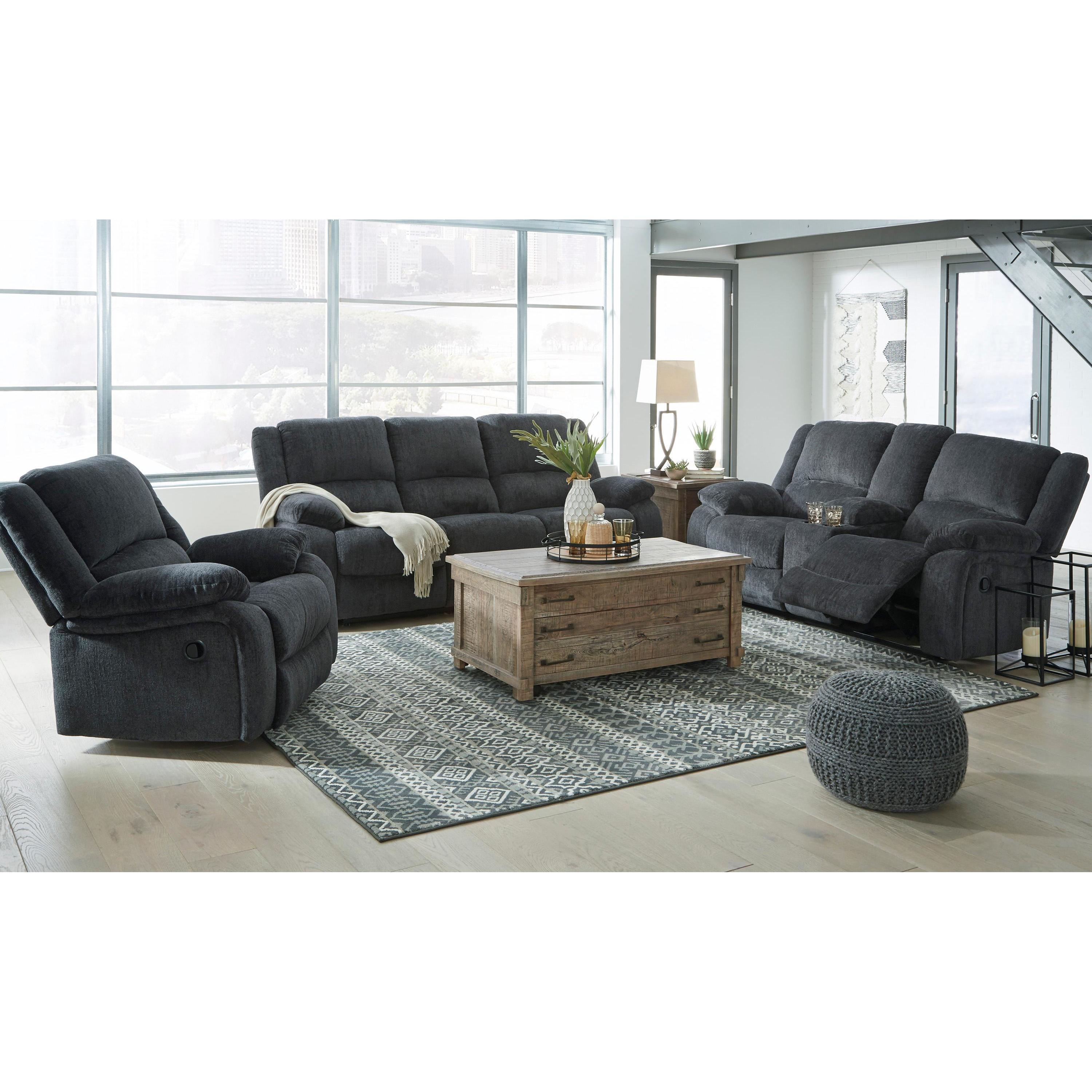Signature Design by Ashley Draycoll 76504U4 3 pc Reclining Living Room Set - Image 1