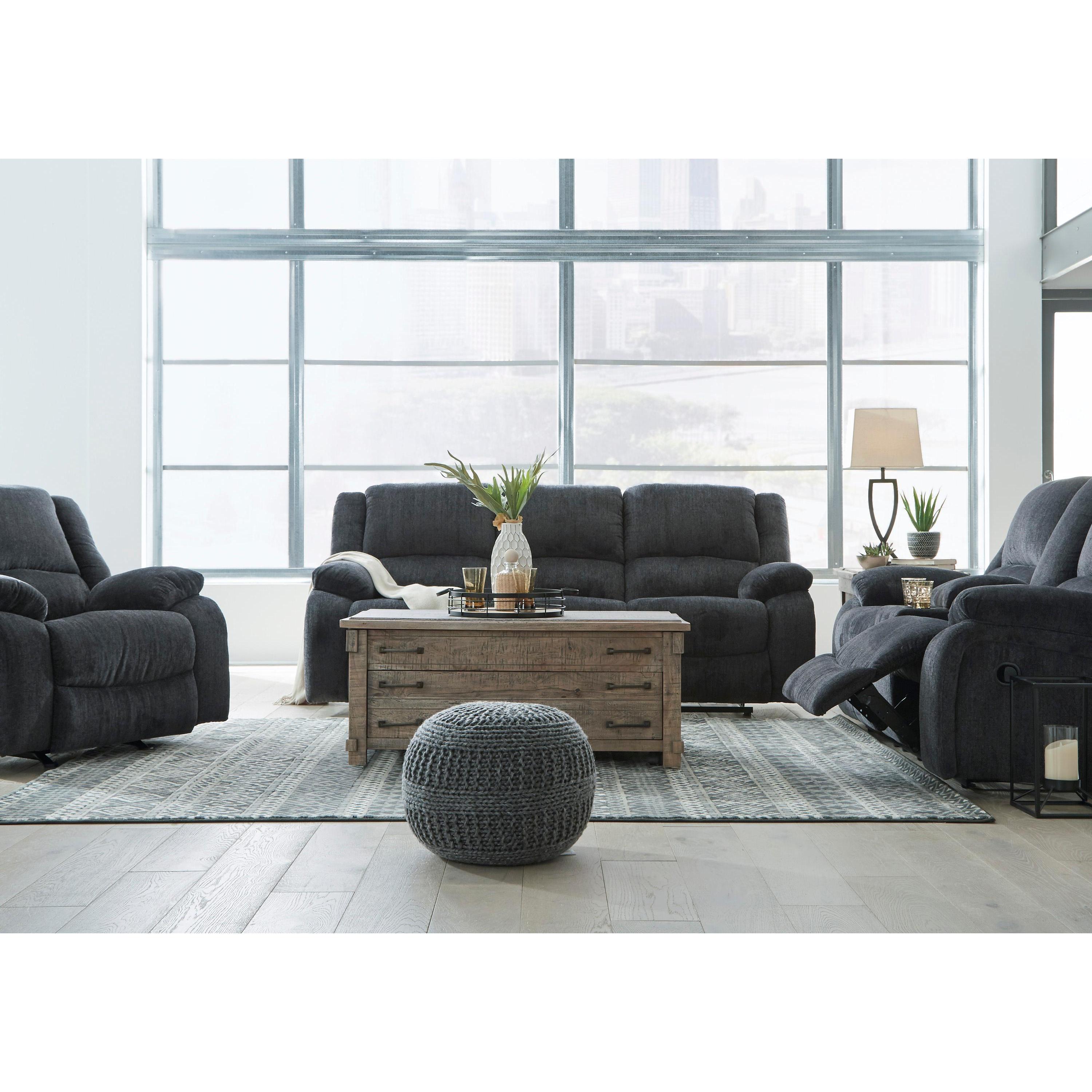 Signature Design by Ashley Draycoll 76504U4 3 pc Reclining Living Room Set - Image 2