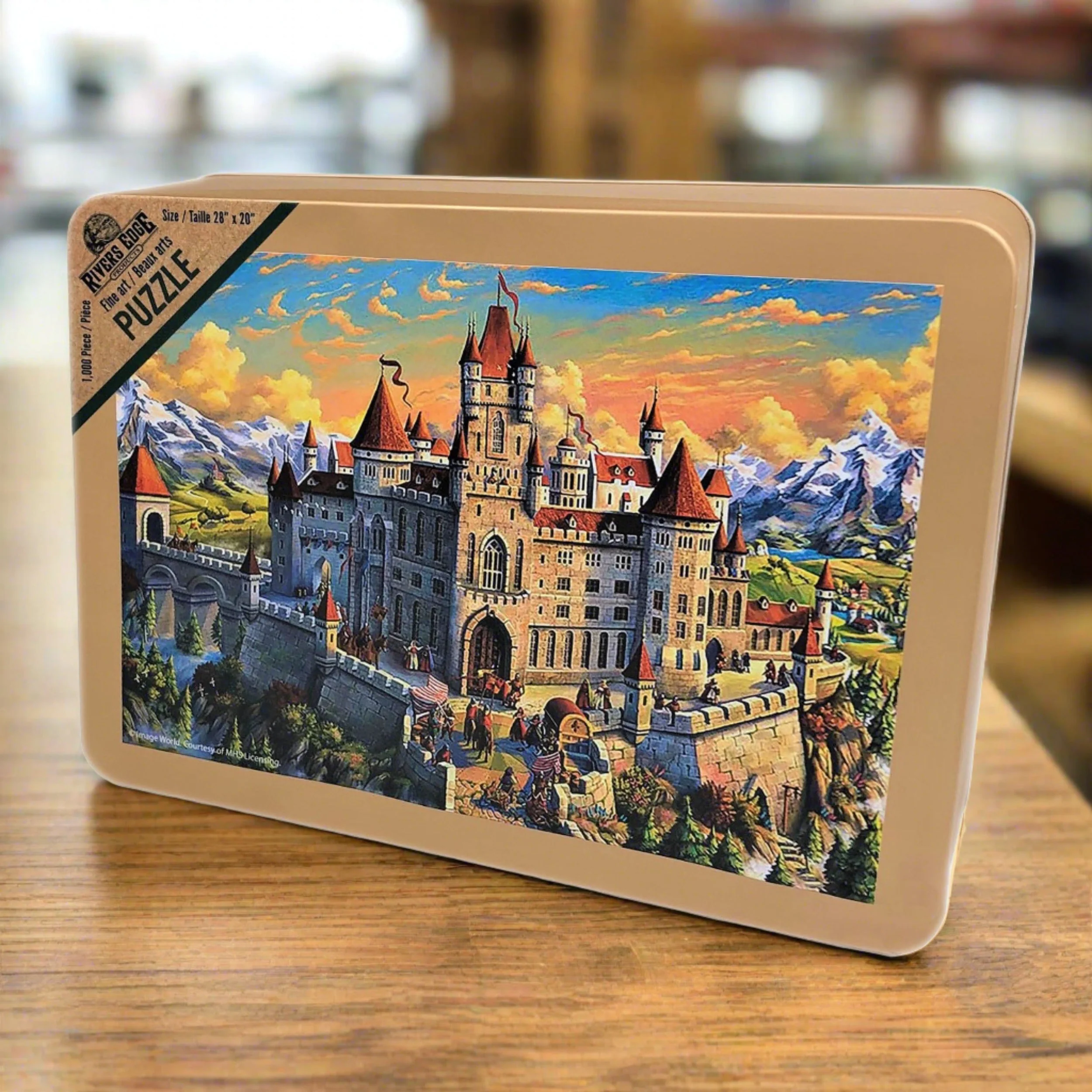 Puzzle in Tin 1000-Piece-Old Castle - Image 2