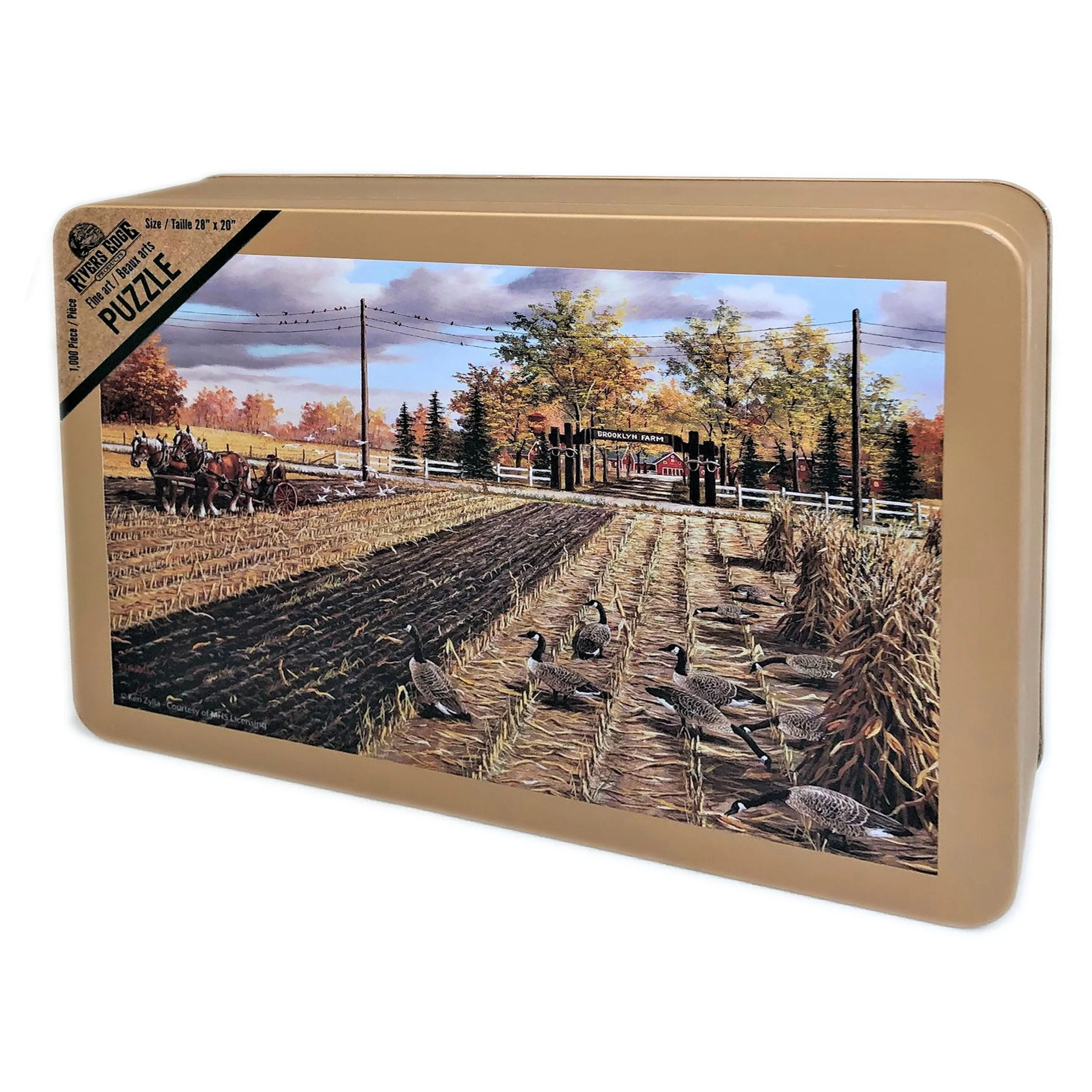 Puzzle in Tin 1000-Piece-Fall Plowing - Image 2