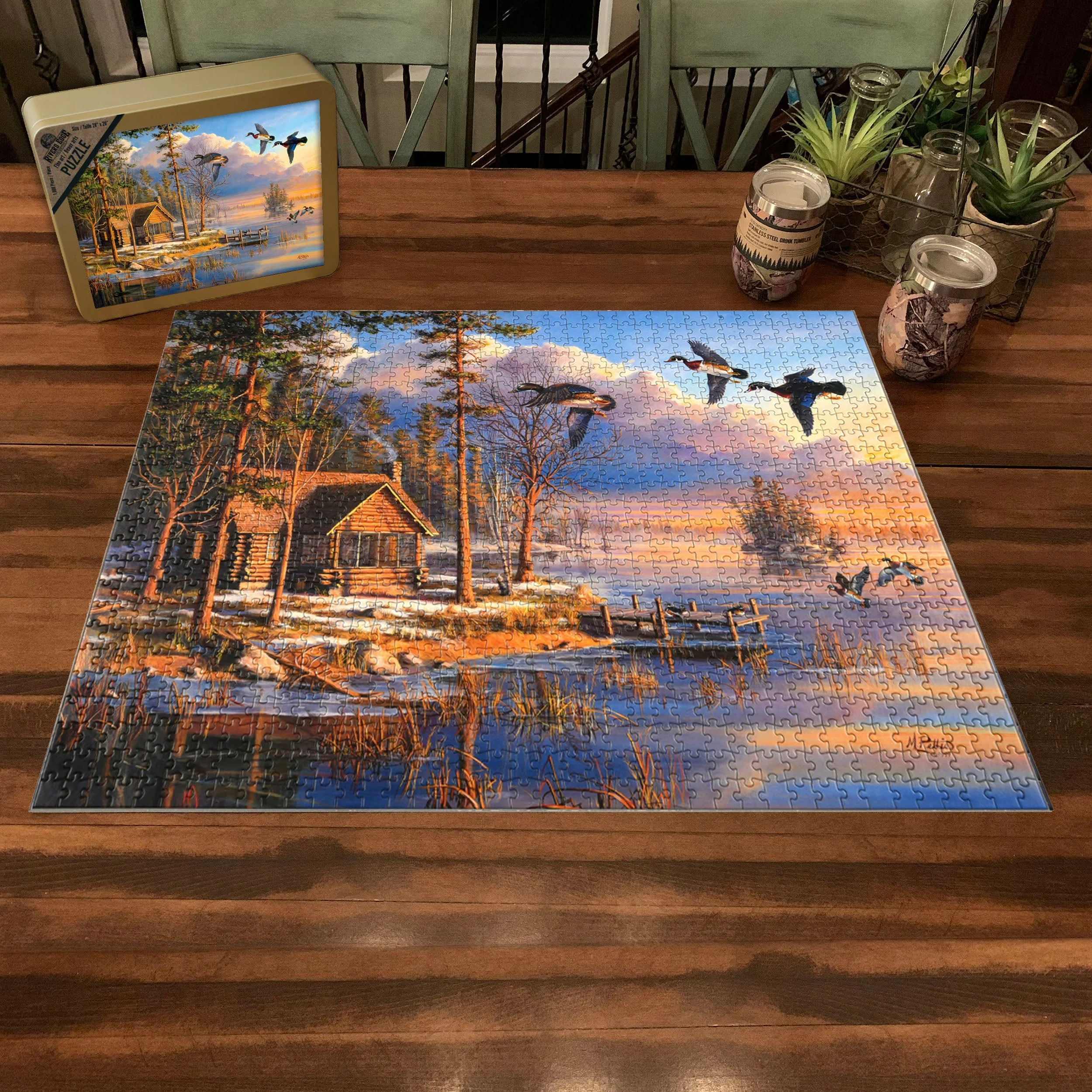 Puzzle in Tin 1000-Piece-Spring Arrivals - Image 3