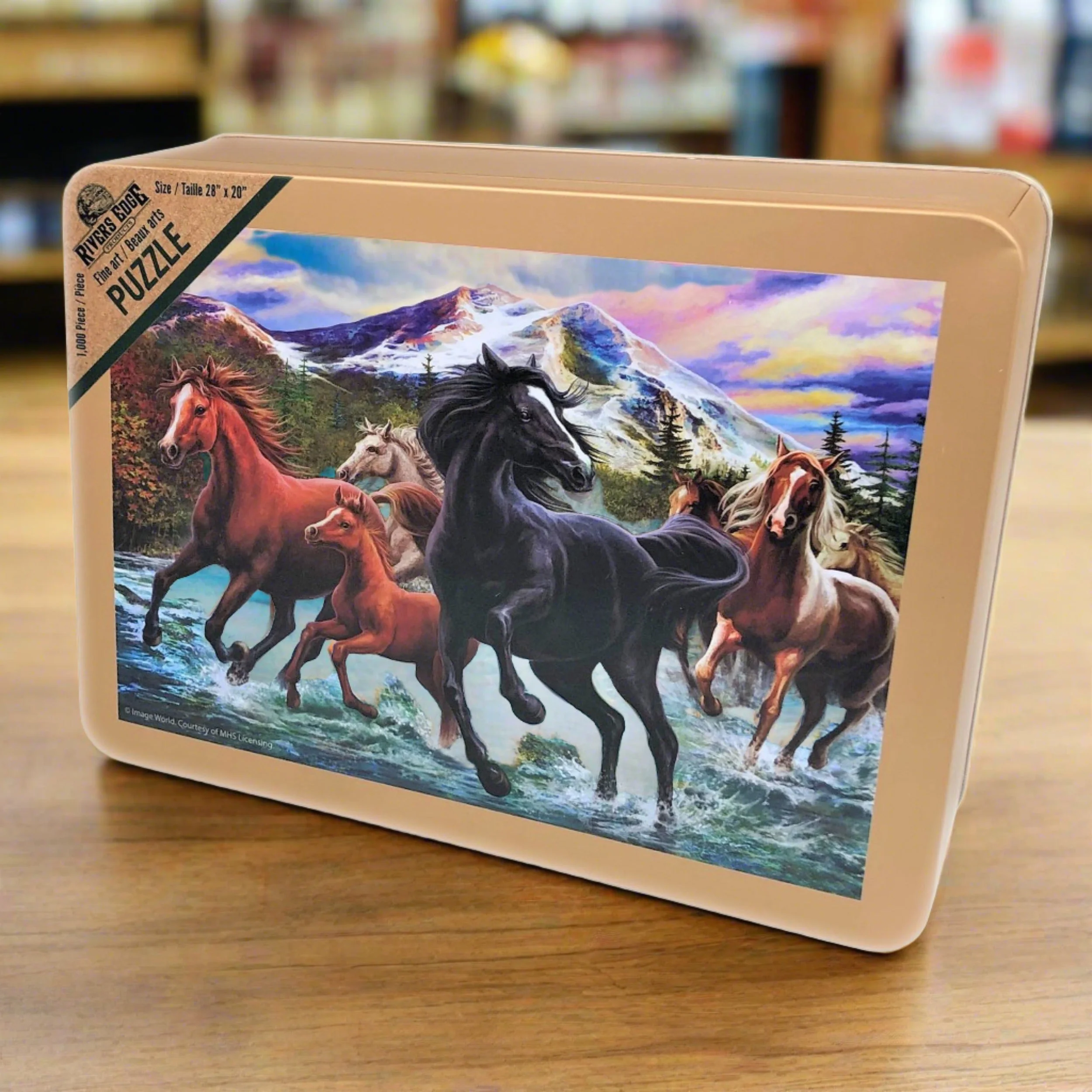 Puzzle in Tin 1000-Piece-Black Stallion Friends - Image 2