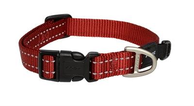 Rogz For Dogs Snake Collar Red - for dogs from 12-22 kg - Size M - Image 1
