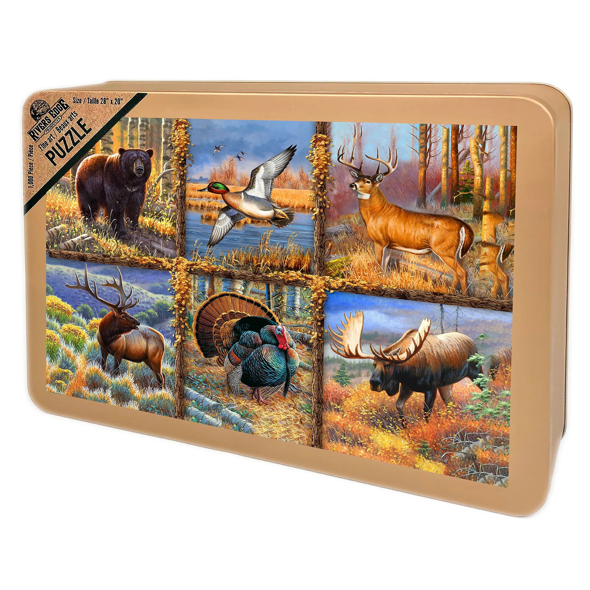 Puzzle in Tin 1000-Piece-American Game - Image 3