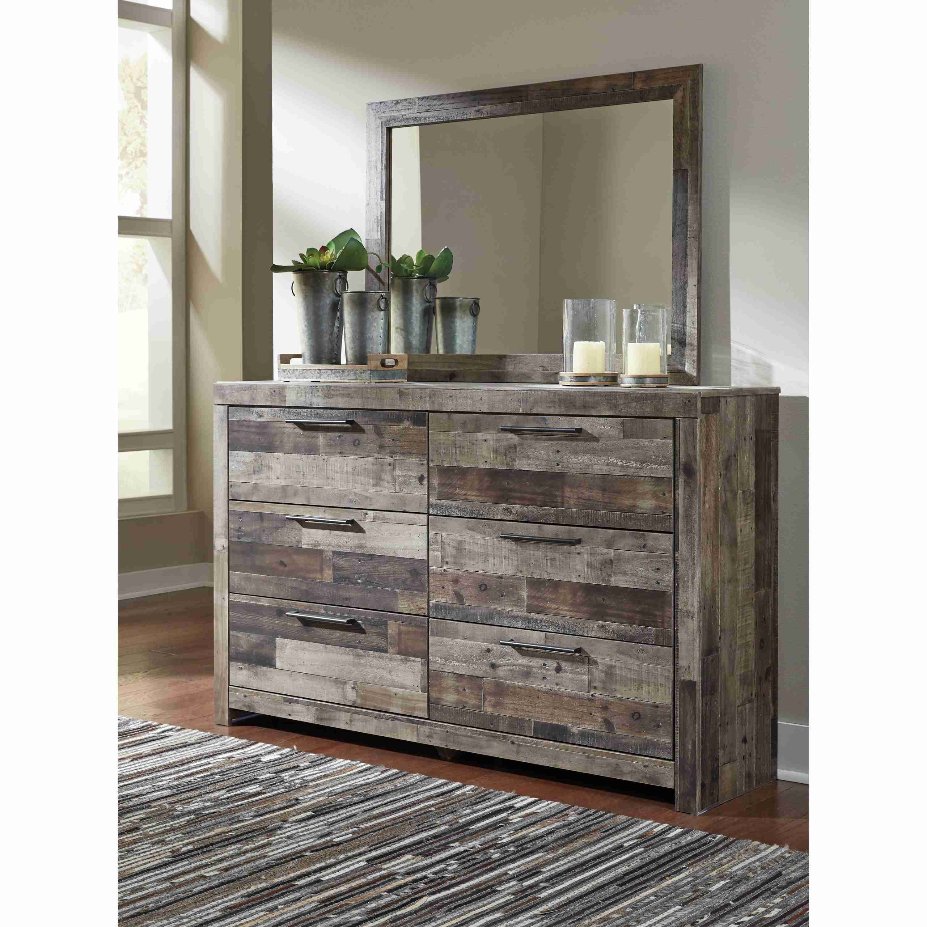 Benchcraft Derekson B200 6 pc Queen Panel Storage Bedroom Set - Image 3