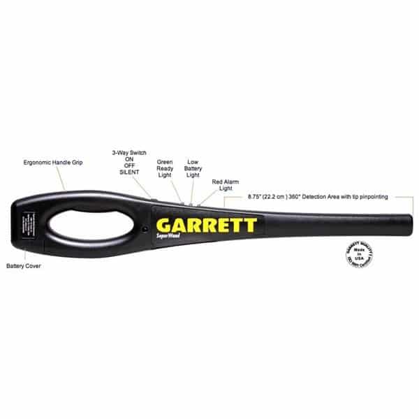 Garrett Super Wand Hand-Held Security Metal Detector - Image 2