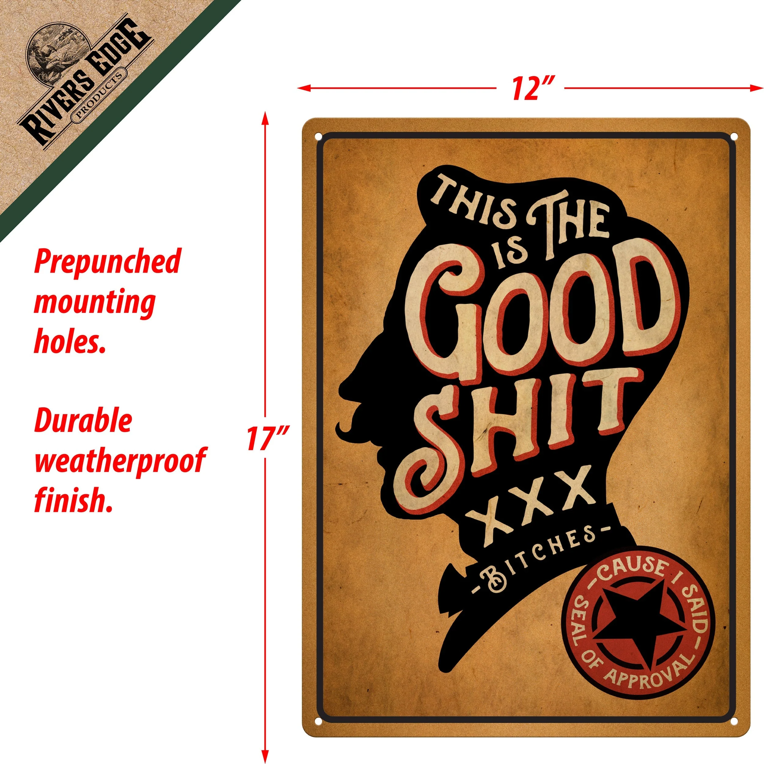 Tin Sign 12in x 17in-The Good Shit - Image 2