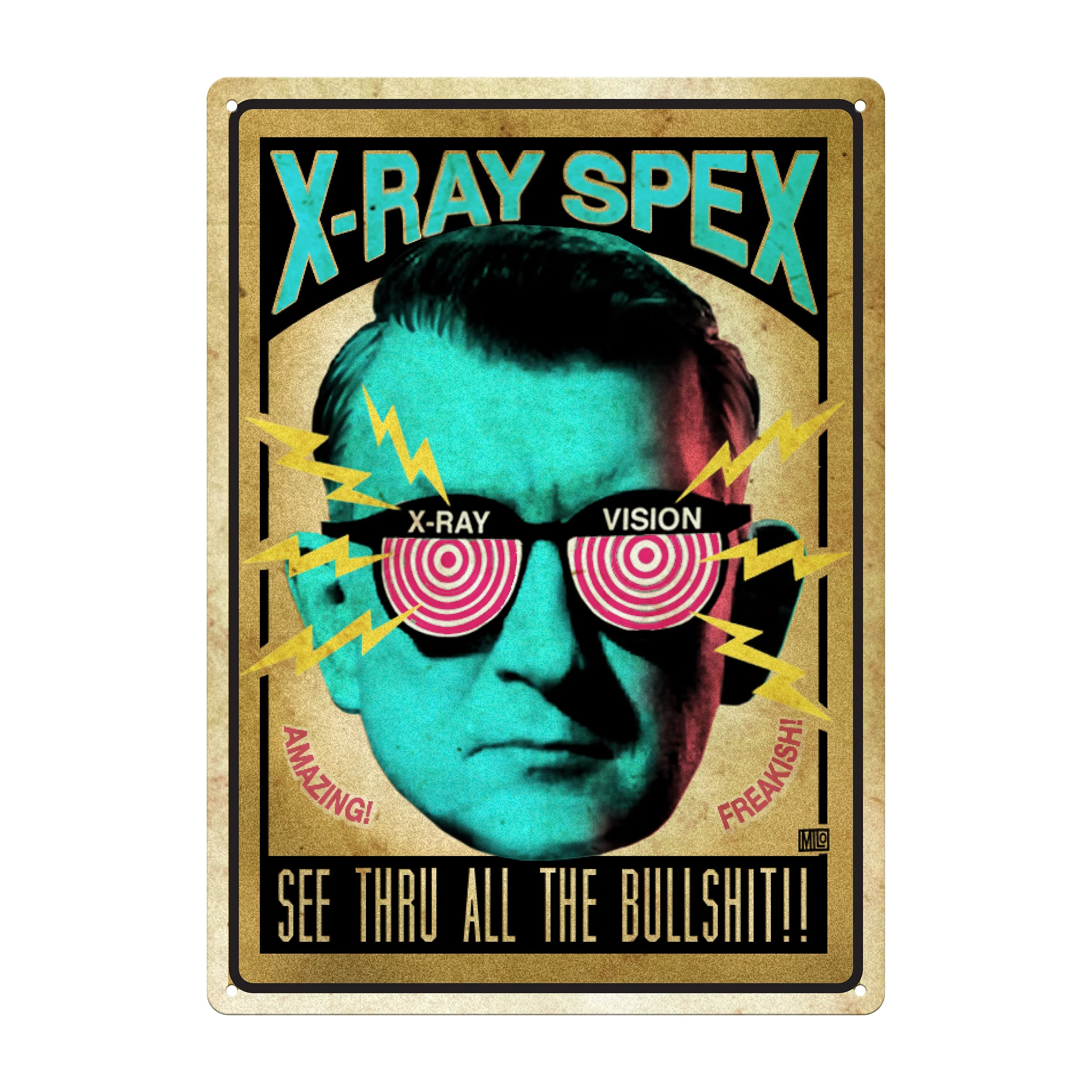 Tin Sign 12in x 17in-X-Ray Spex - Image 1