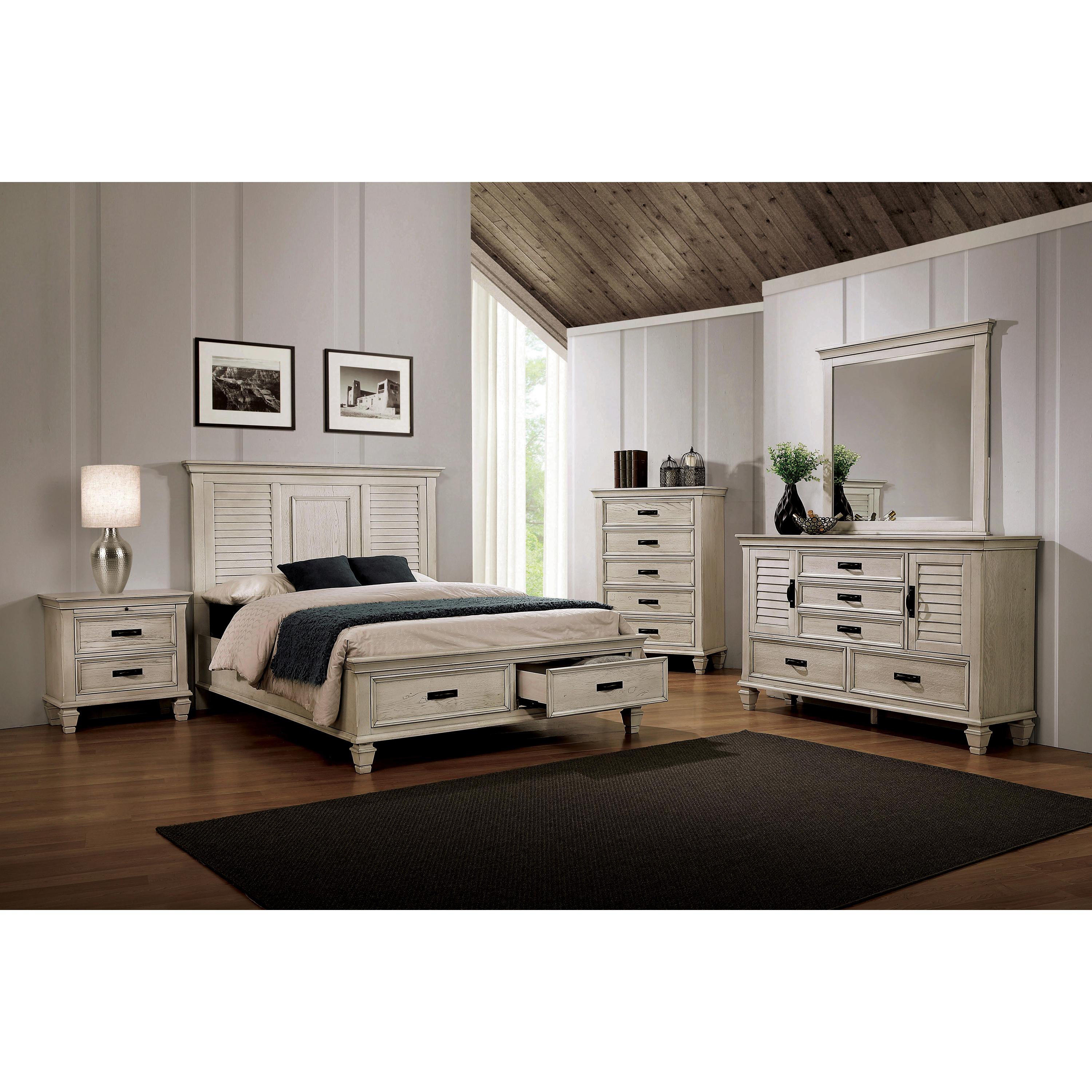Coaster Furniture Franco 205330KE 7 pc King Panel Bedroom Set - Image 1