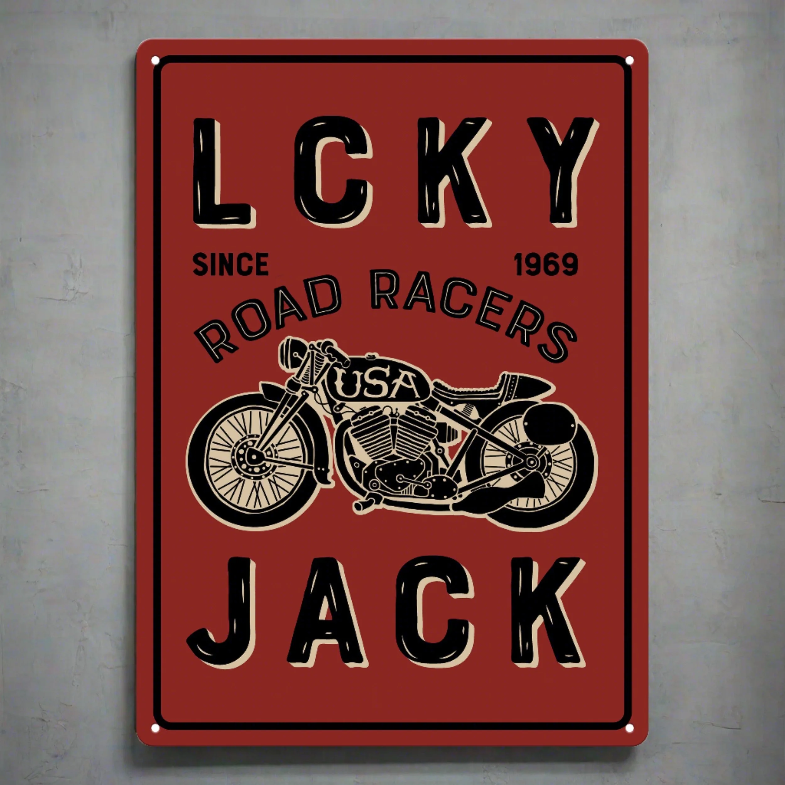 Tin Sign 12in x 17in-LCKY Jack - Image 1