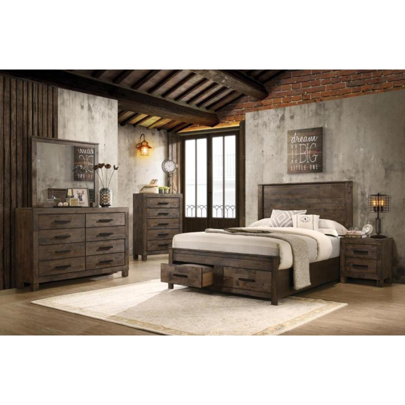 Coaster Furniture Woodmont 222631KE 7 pc King Panel Bedroom Set - Image 1