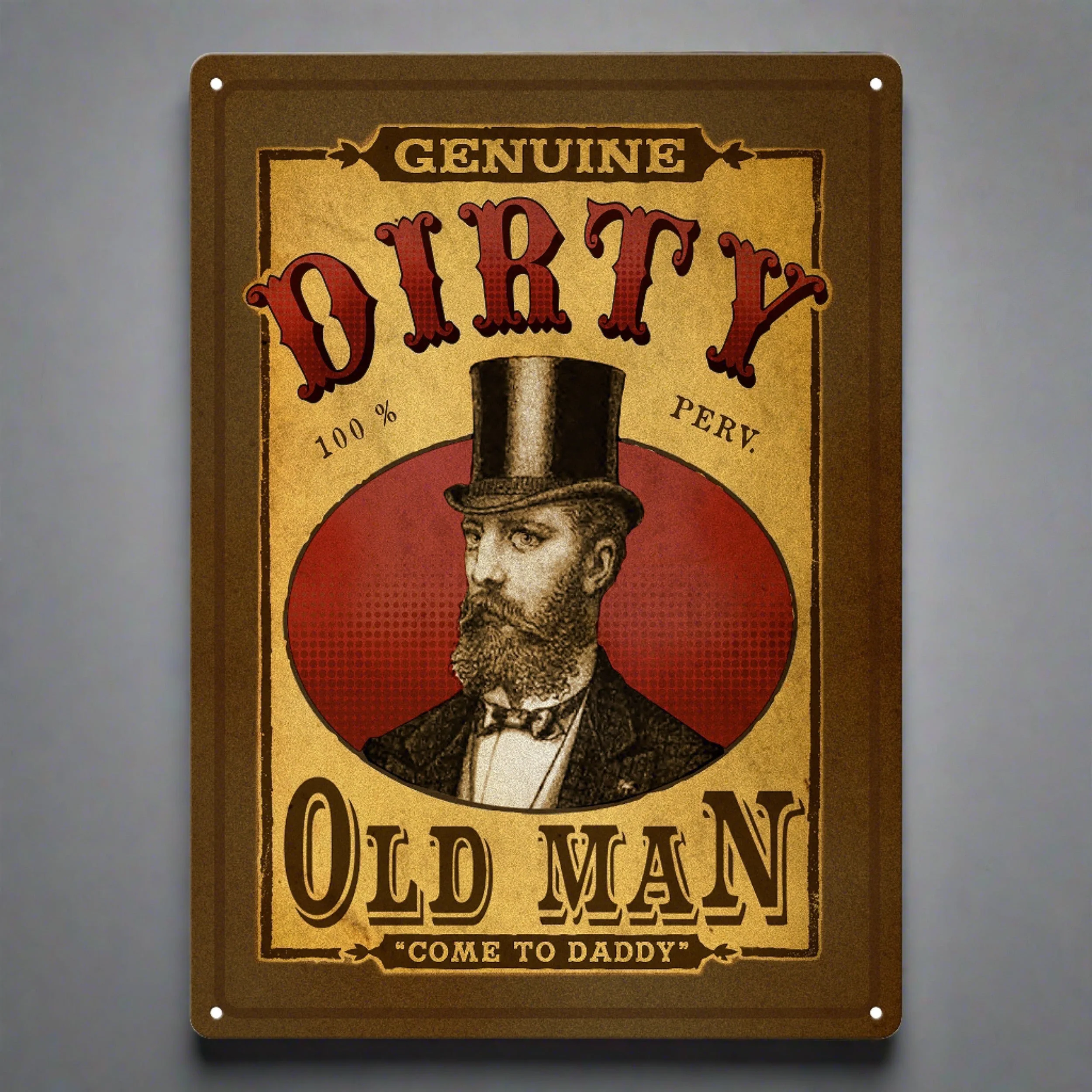 Tin Sign 12in x 17in-Dirty Old Man - Image 1