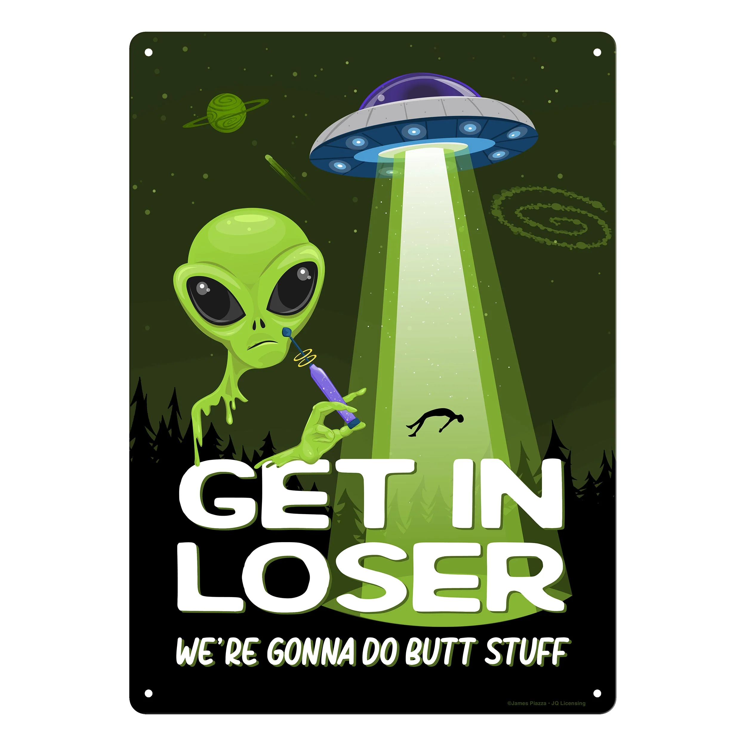 Tin Sign 12in x 17in-Butt Stuff - Image 1