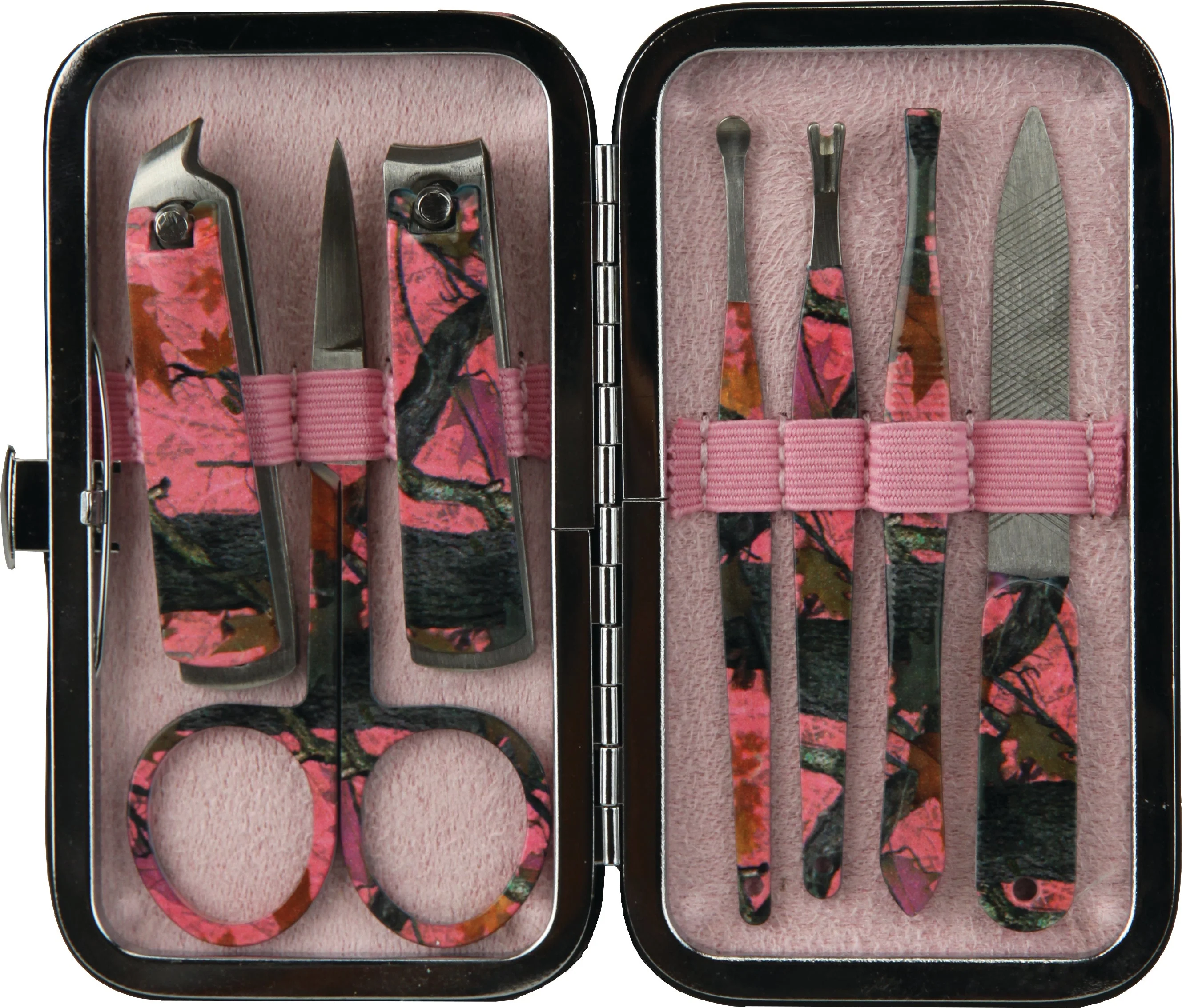 Manicure Set 7-Piece-Womans Pink Camo - Image 1