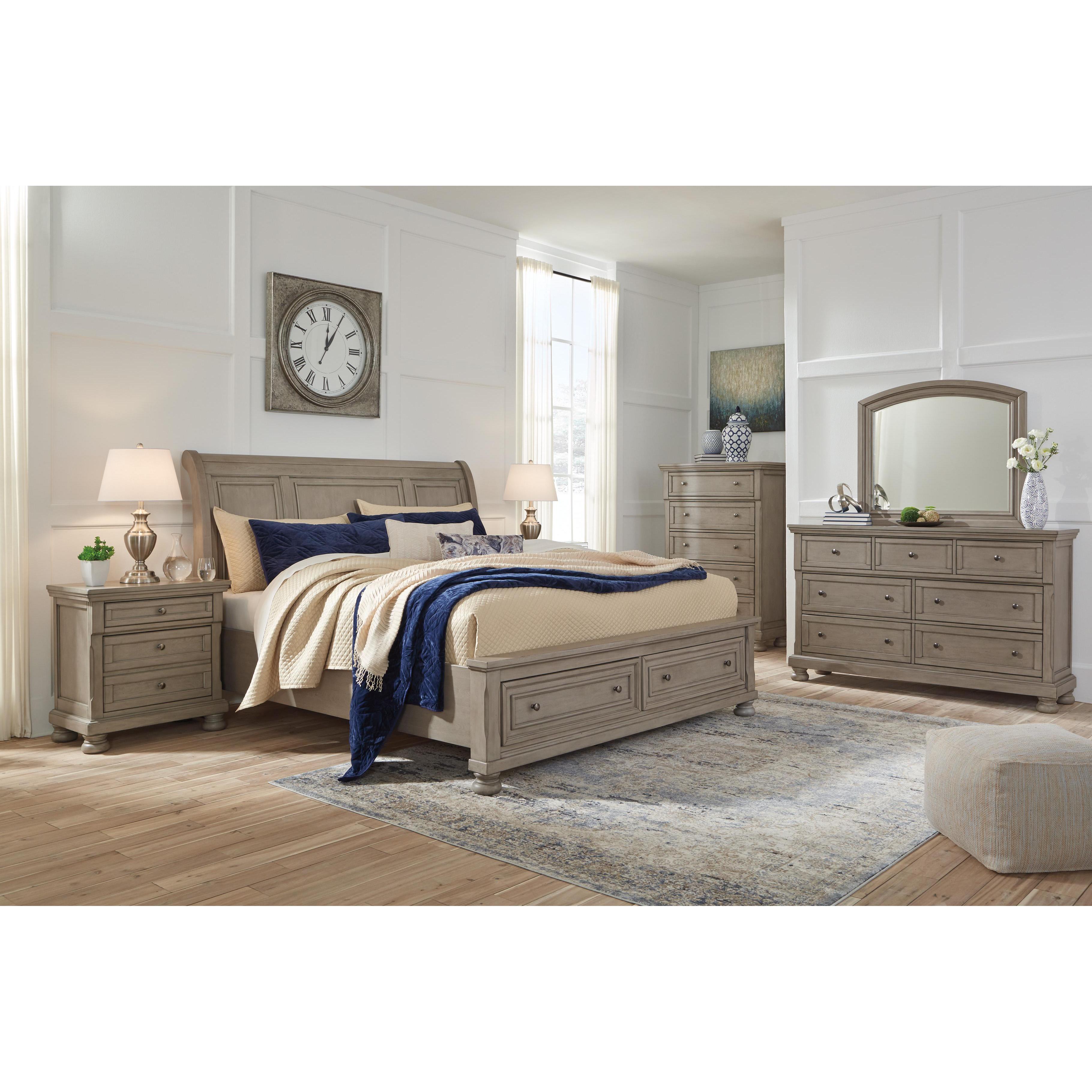 Signature Design by Ashley Lettner B733 7 pc Queen Sleigh Storage Bedroom Set - Image 1