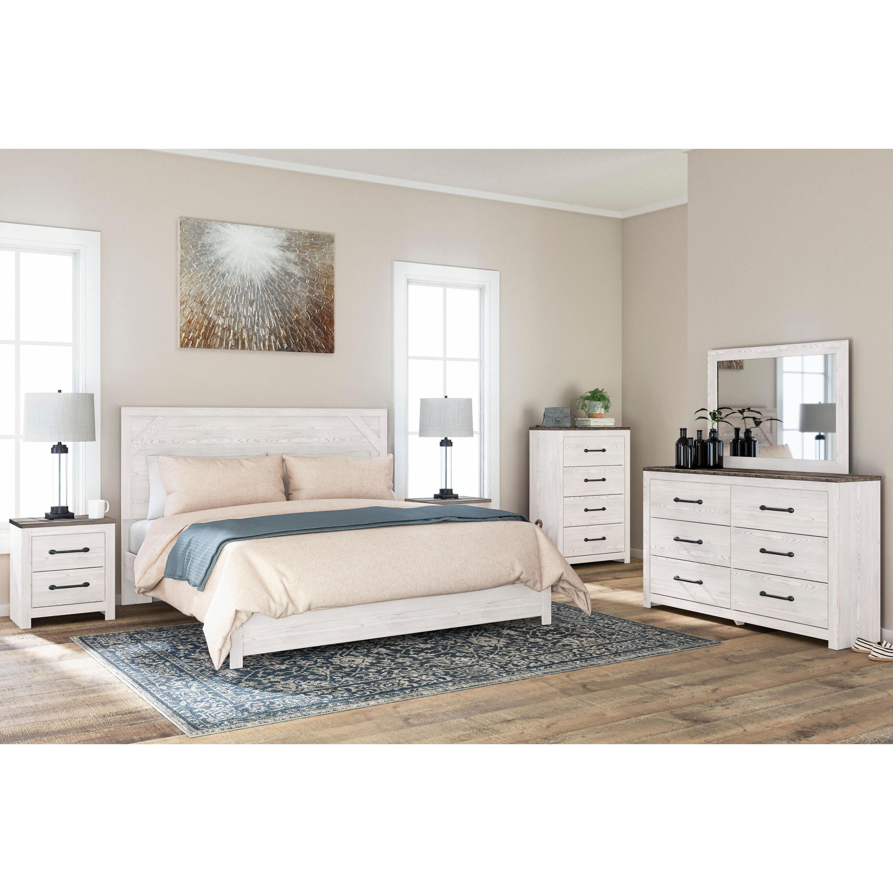 Signature Design by Ashley Gerridan B1190 6 pc King Panel Bedroom Set - Image 1