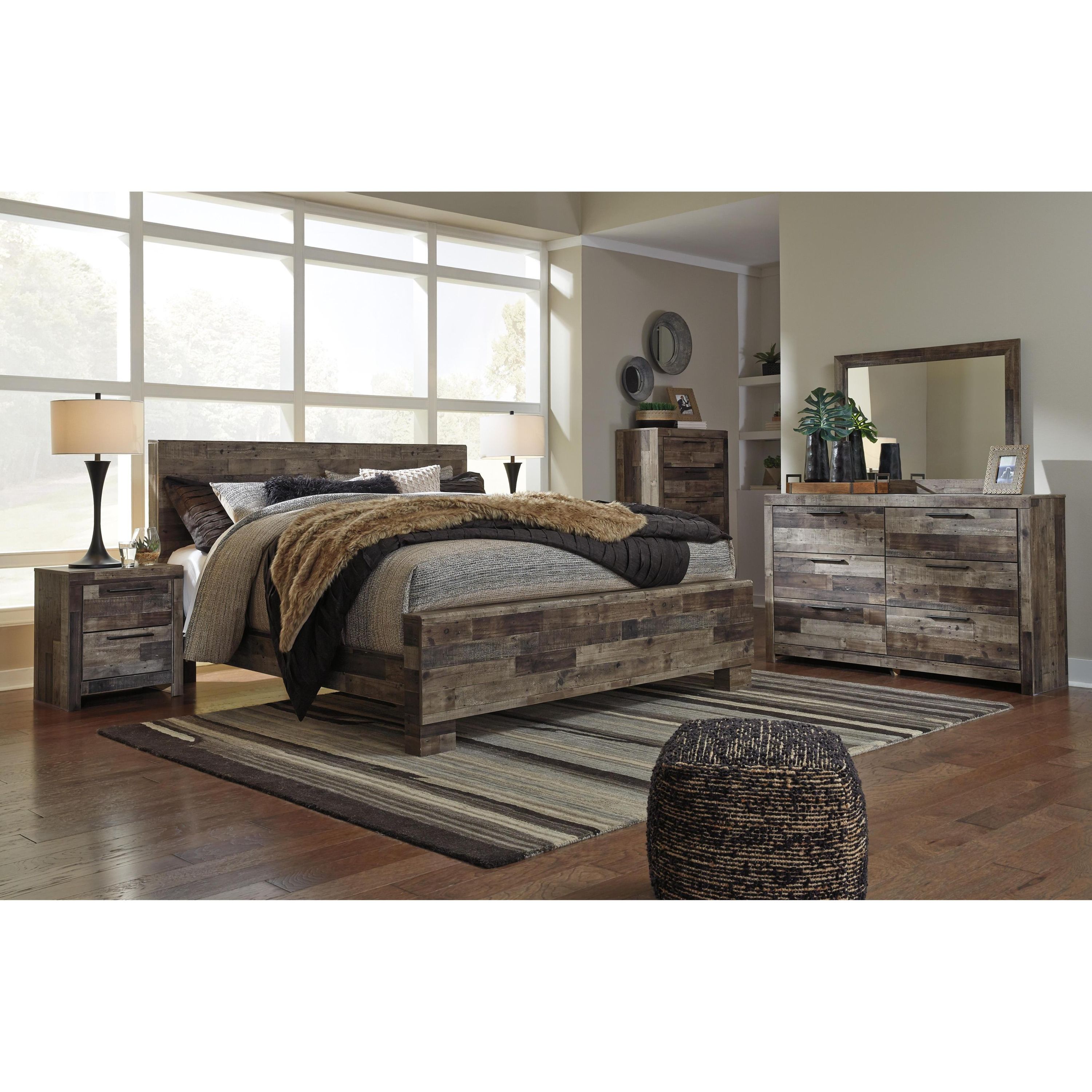 Benchcraft Derekson B200 6 pc King Panel Bedroom Set - Image 1
