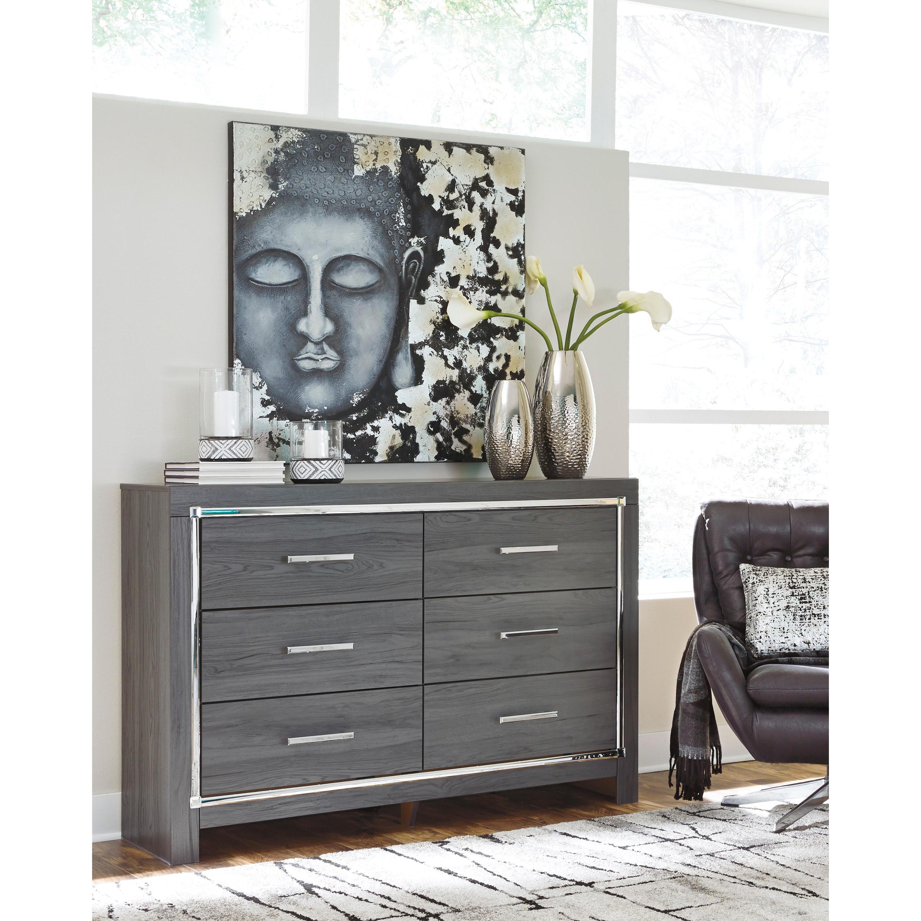 Signature Design by Ashley Lodanna B214 6 pc Queen Panel Bedroom Set - Image 3