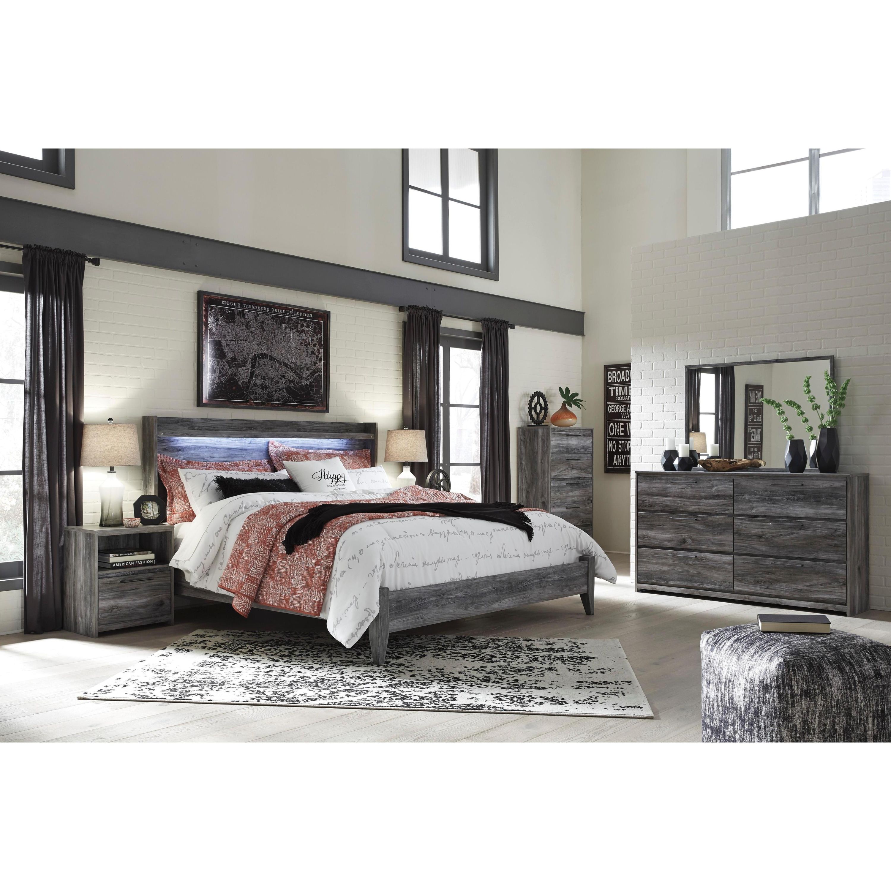 Signature Design by Ashley Baystorm B221 6 pc King Panel Bedroom Set - Image 1