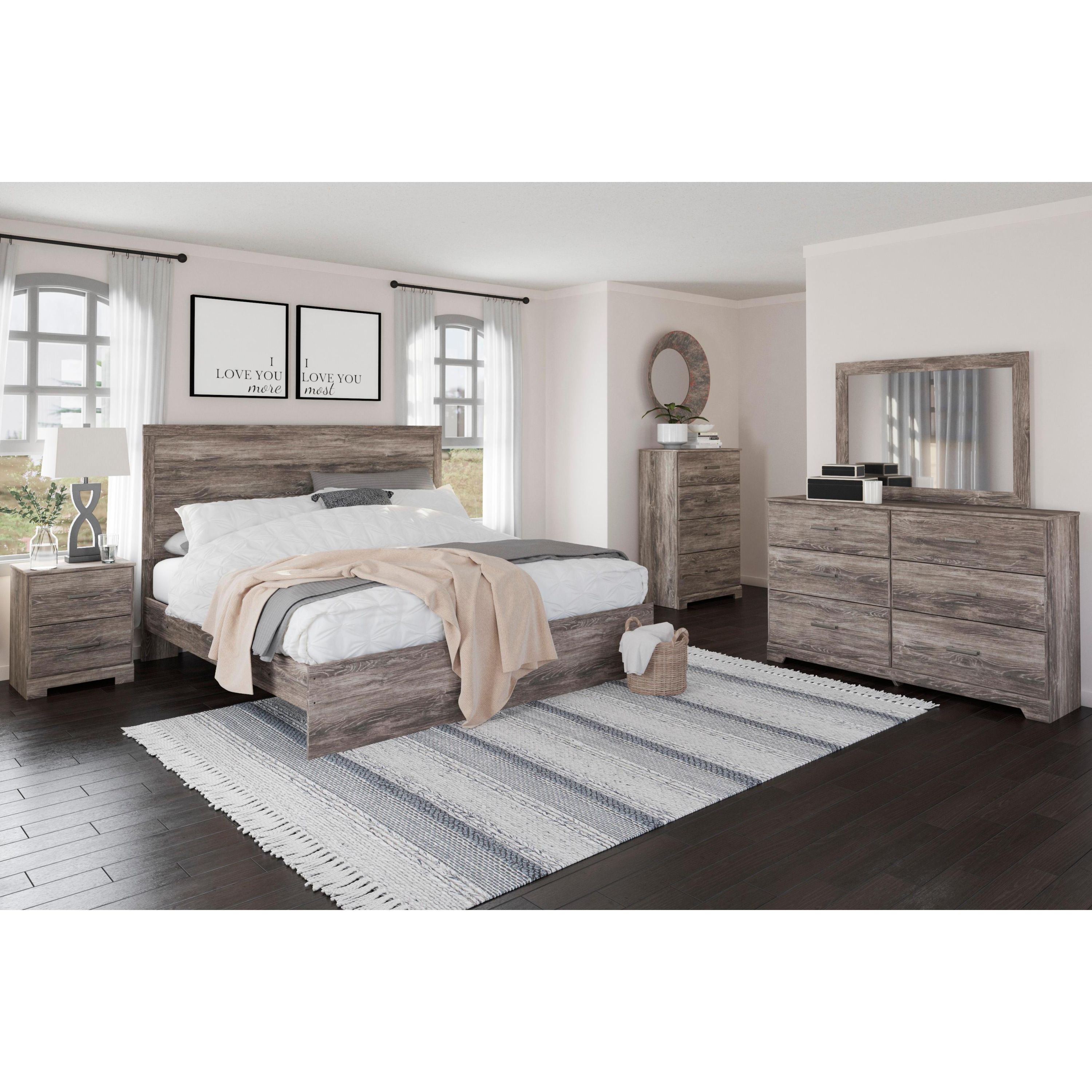 Signature Design by Ashley Ralinski B2587 6 pc King Panel Bedroom Set - Image 3