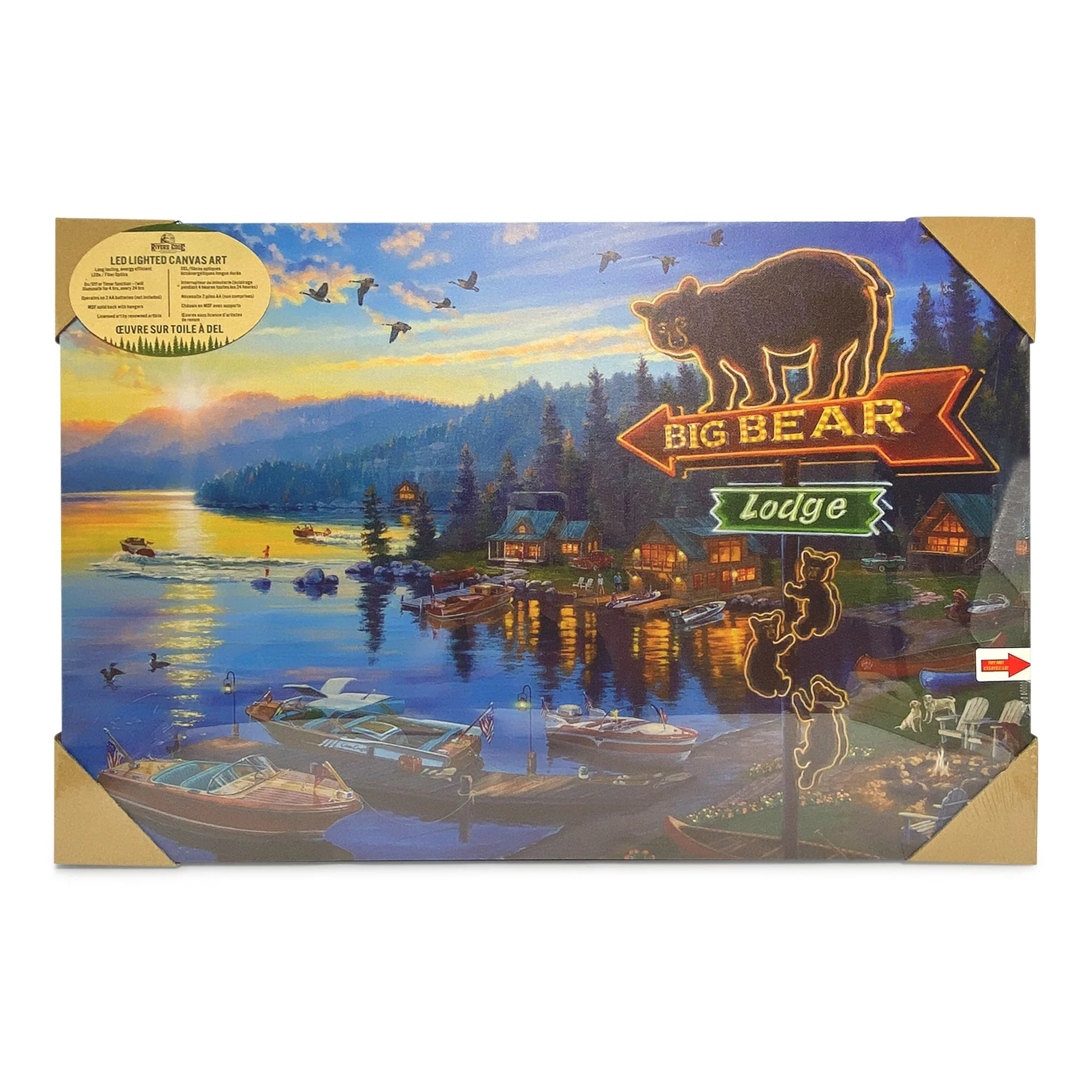 LED Art 24in x 16in-Big Bear Lodge - Image 2