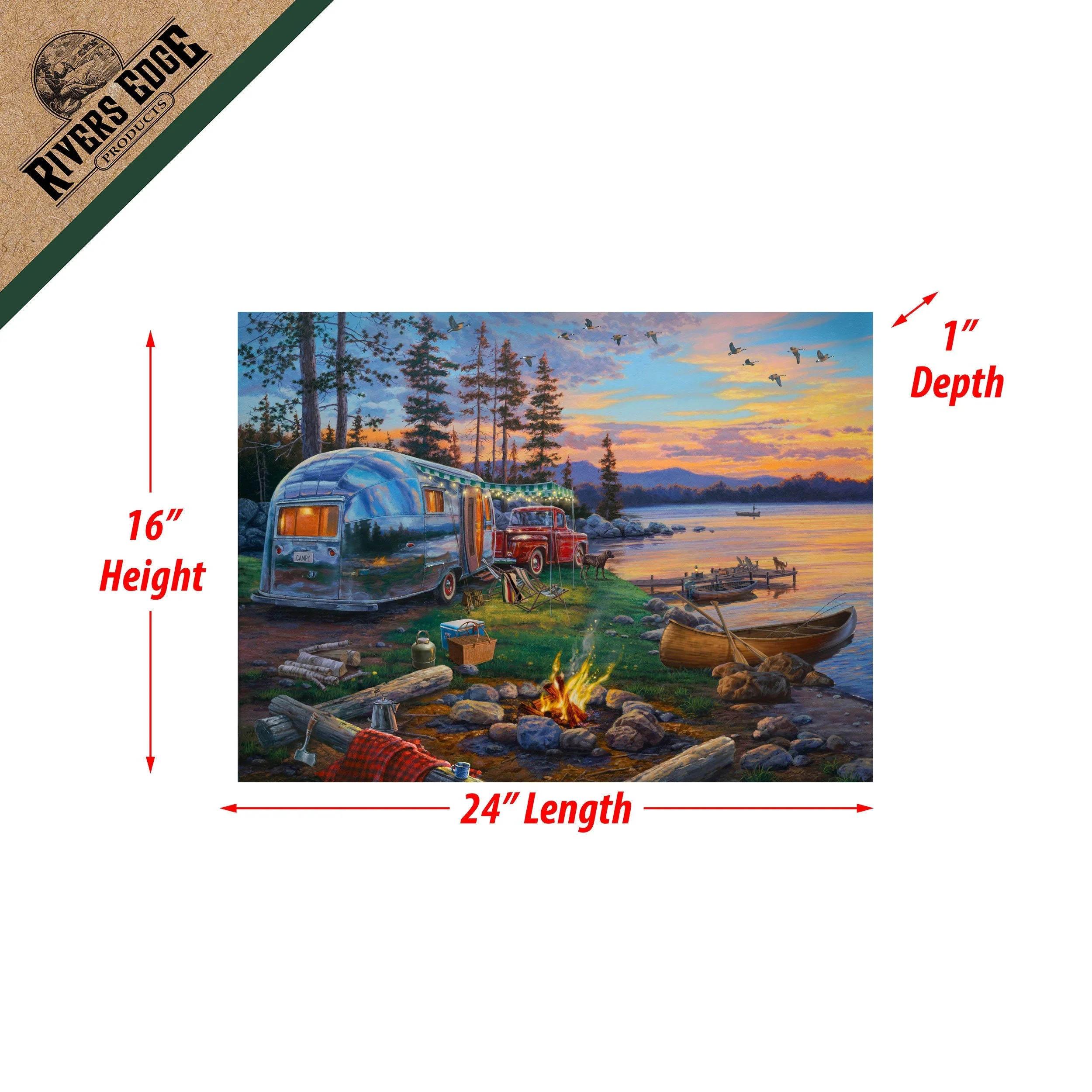 LED Art 24in x 16in-Happy Campers - Image 3