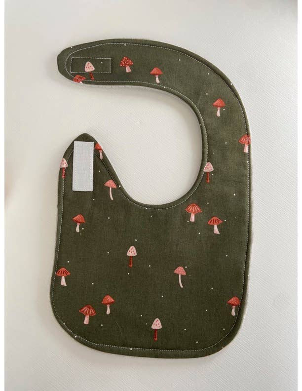 Mushrooms on Green bib - Image 3