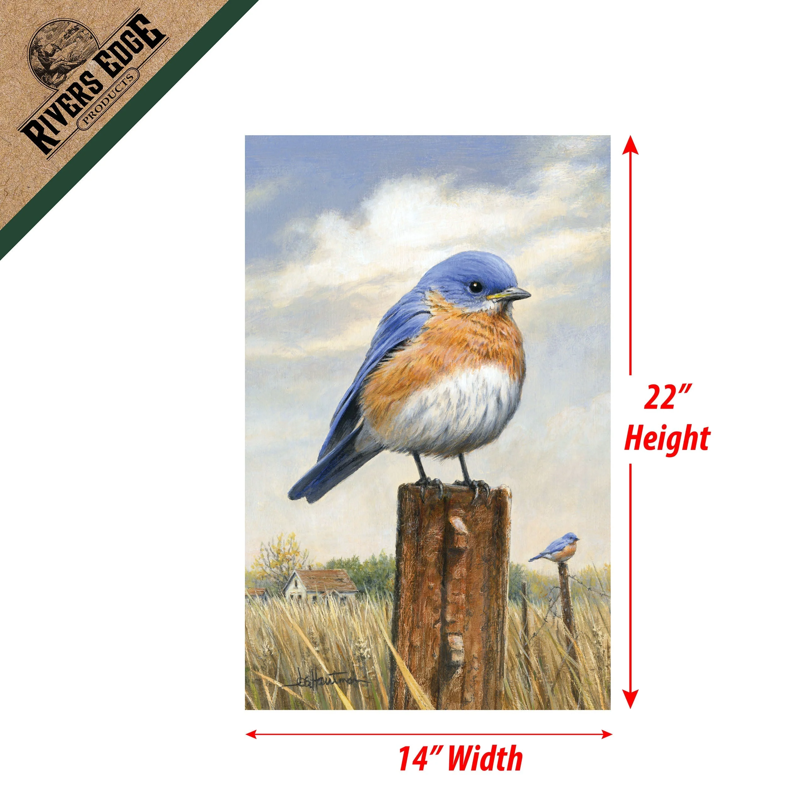 Lawn Flag 14in x 22in-Homestead Bluebird - Image 2