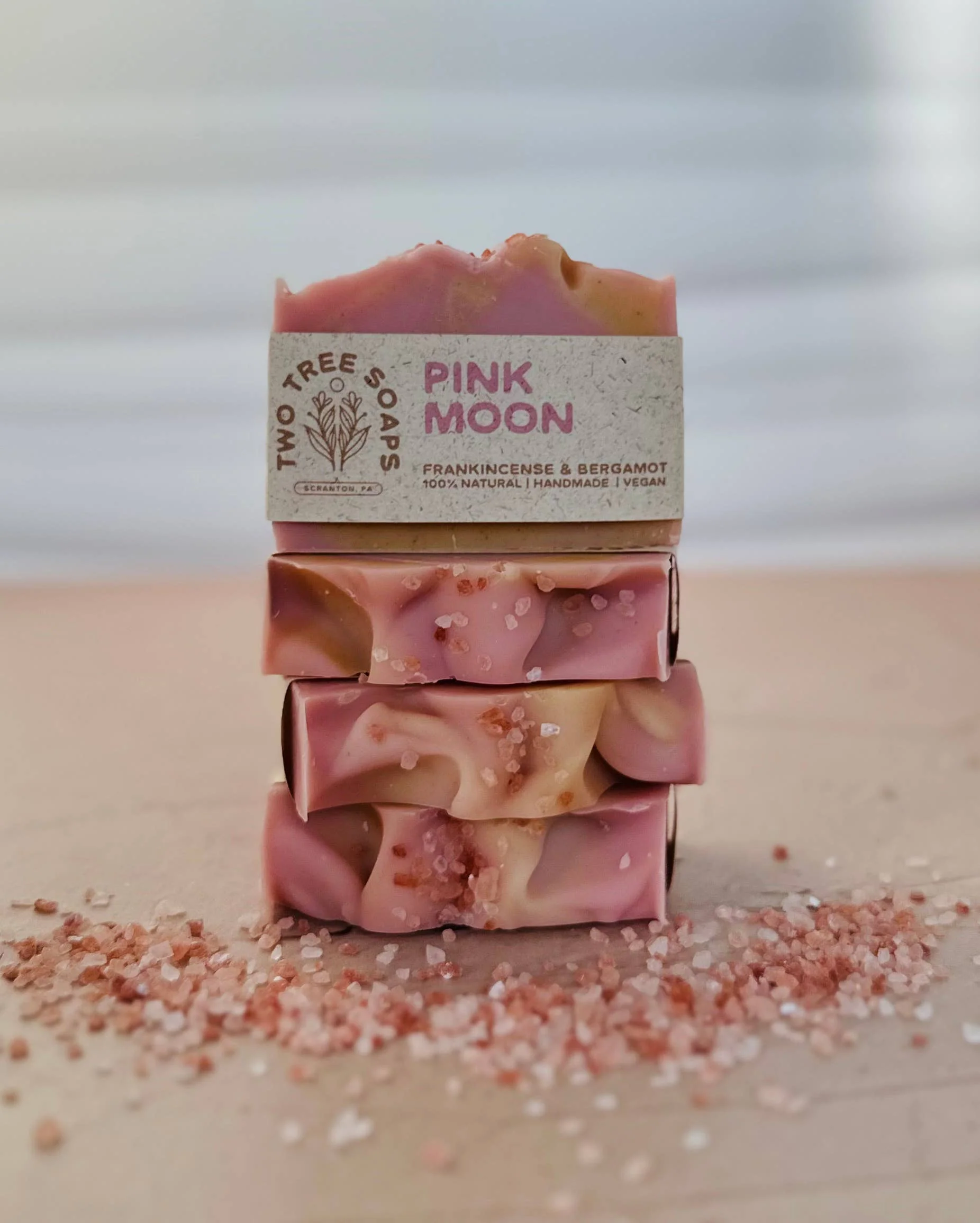 Pink Moon- Natural Handmade Bar Soap - Image 2