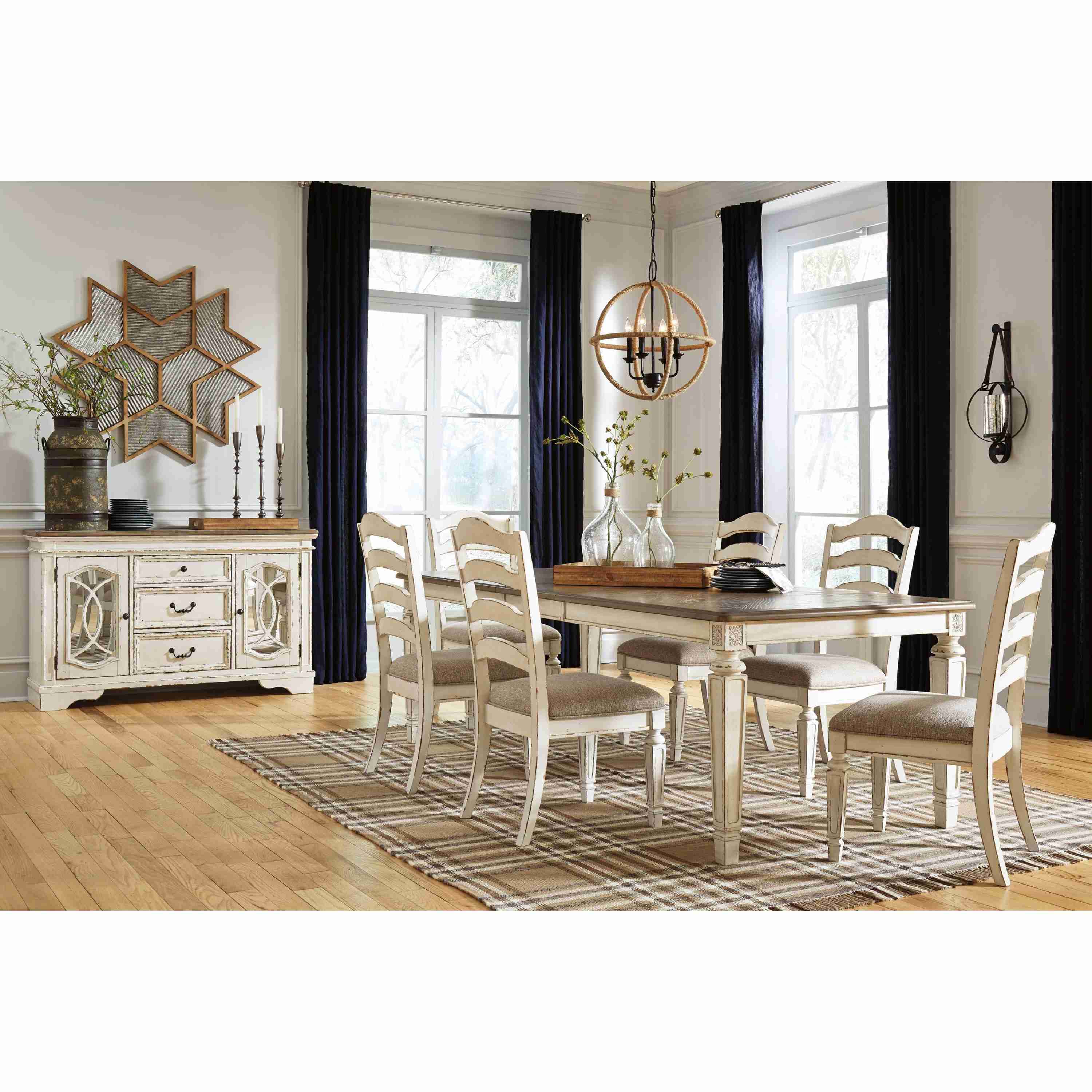 Signature Design by Ashley Realyn D743D4 7 pc Dining Set - Image 1