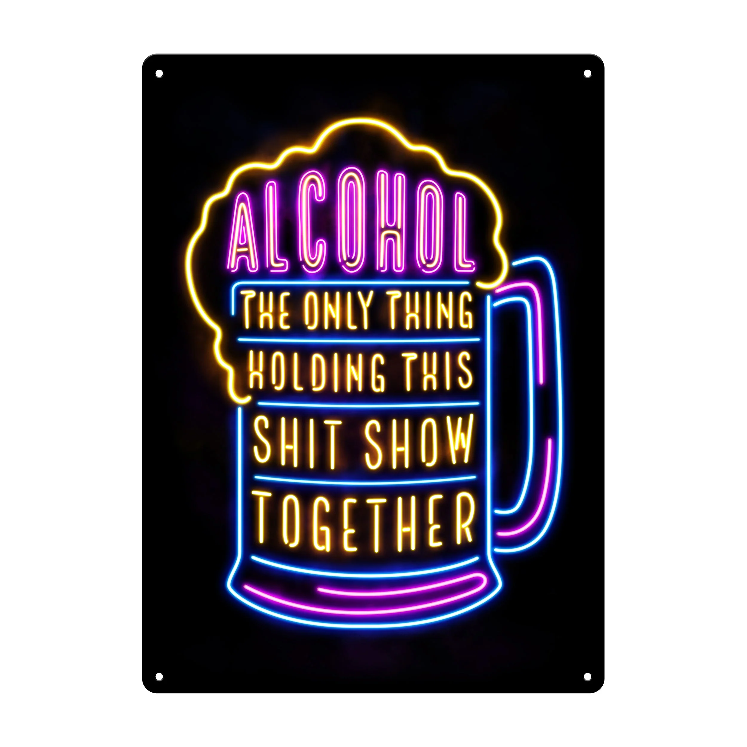 Tin Sign 12in x 17in-Alcohol Show - Image 1