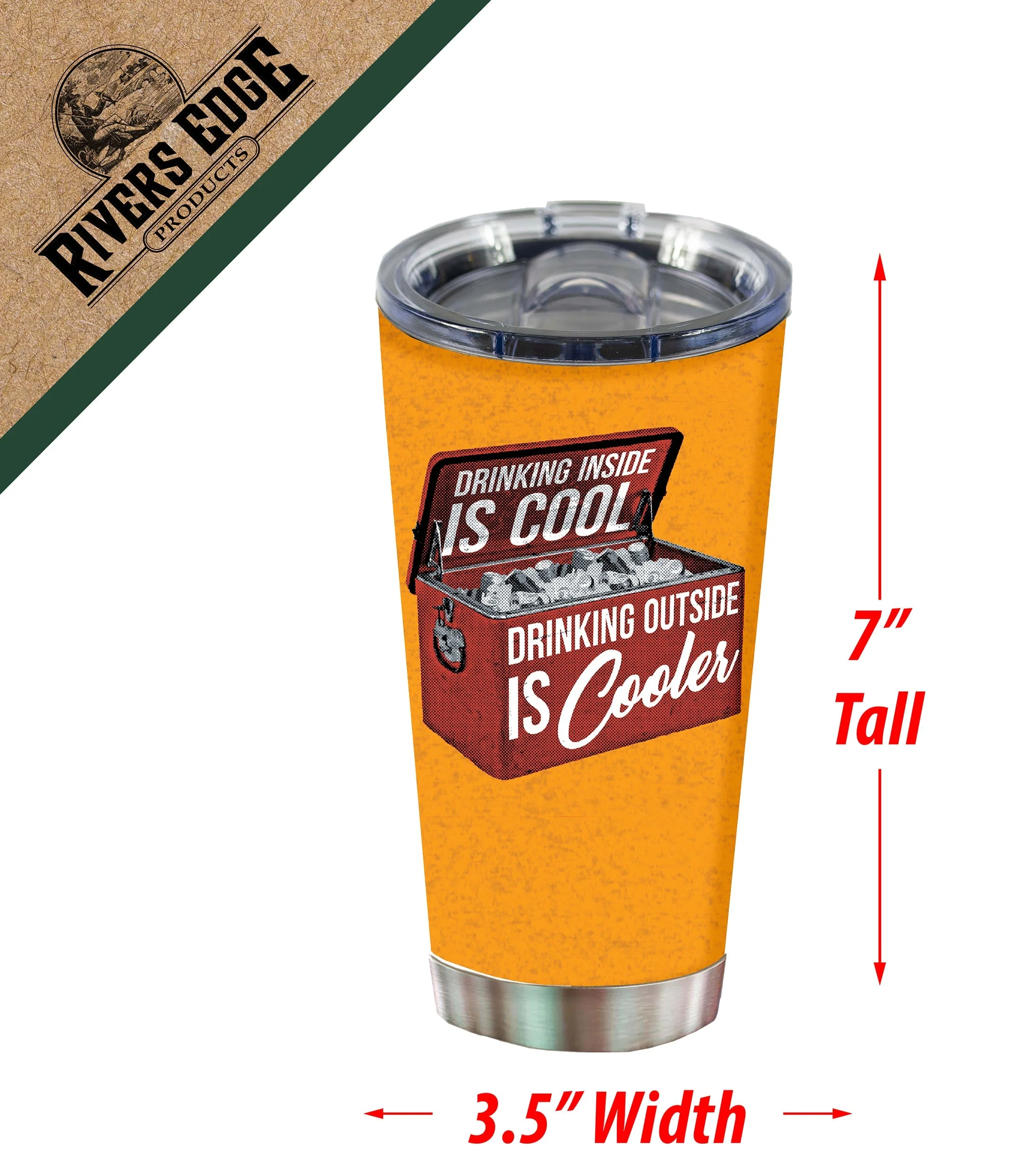 Tumbler 20oz-Drinking Inside is Cooler - Image 2