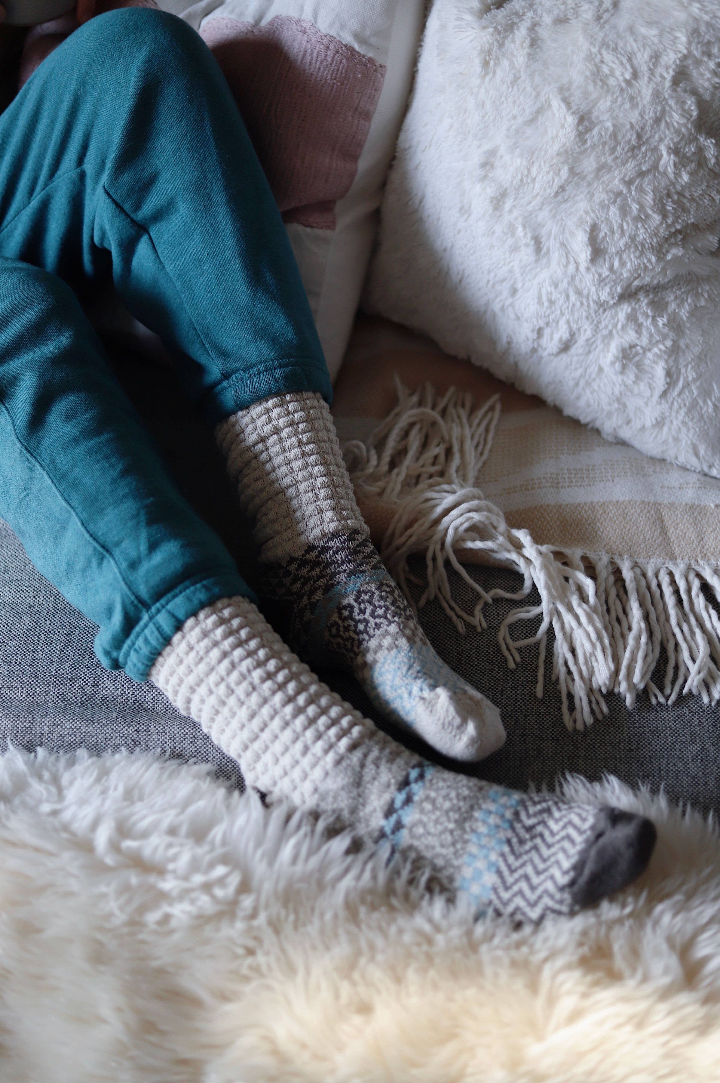 Slouch Socks - Seashell | Sustainably Made In The USA  - Image 3